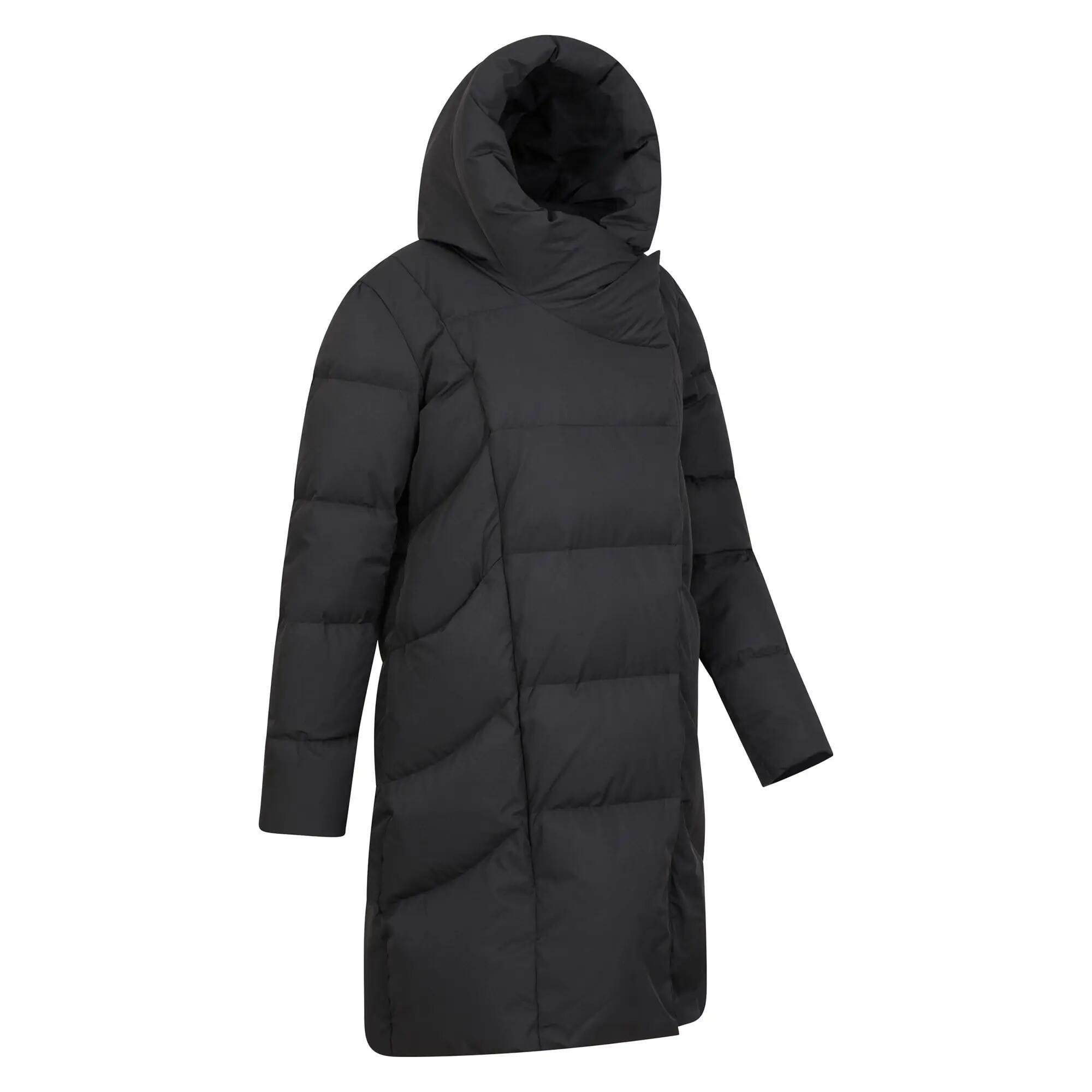 Doudoune de Randonnée Femme Longue Déperlante Capuche Duvet 600, Cosy Wrap II 6/7