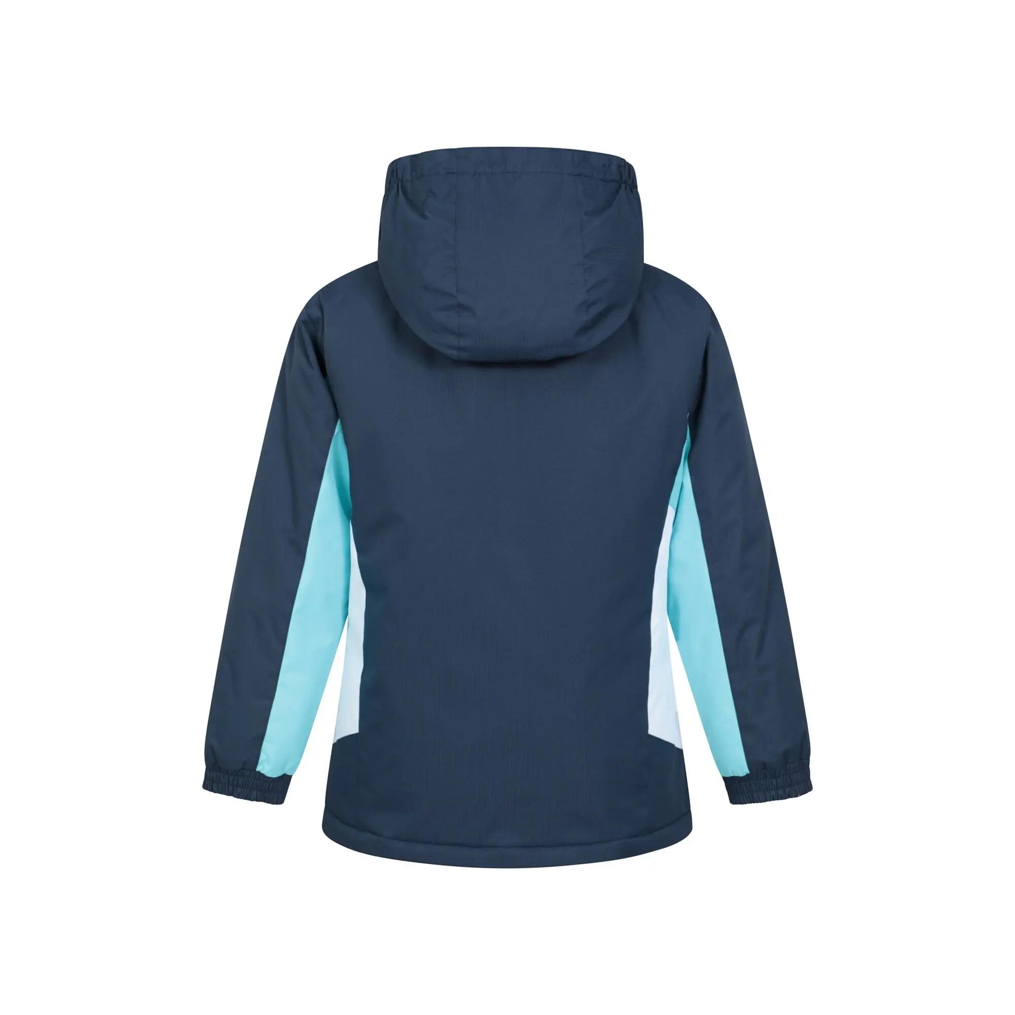 Veste de Ski Enfant Déperlante Jupe Pare-Neige Doublure Polaire, Honey 3/6
