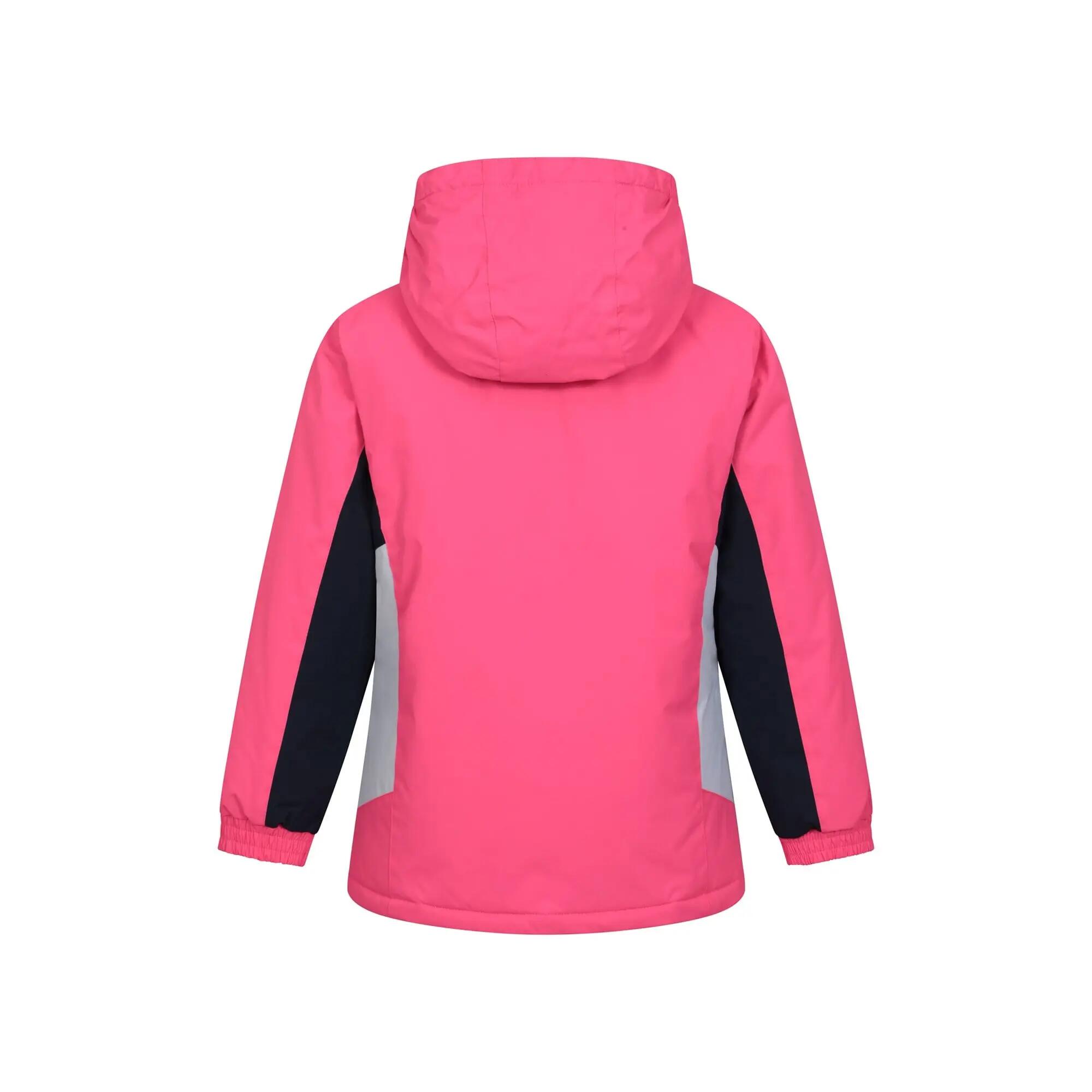 Veste de Ski Enfant Déperlante Jupe Pare-Neige Doublure Polaire, Honey 3/6