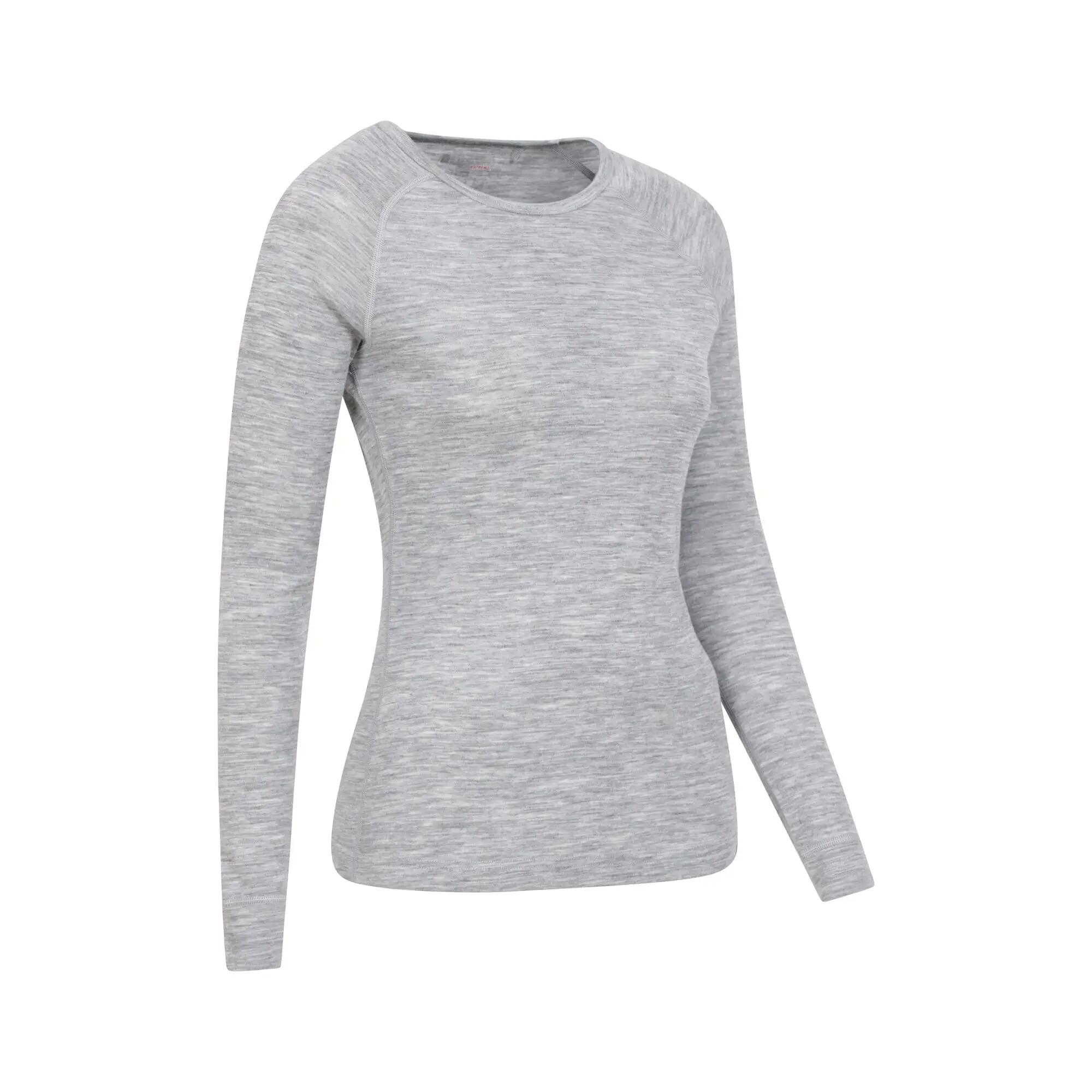 Sous-vêtement Thermique de Randonnée Femme Laine Mérinos Manches Longues 3/5