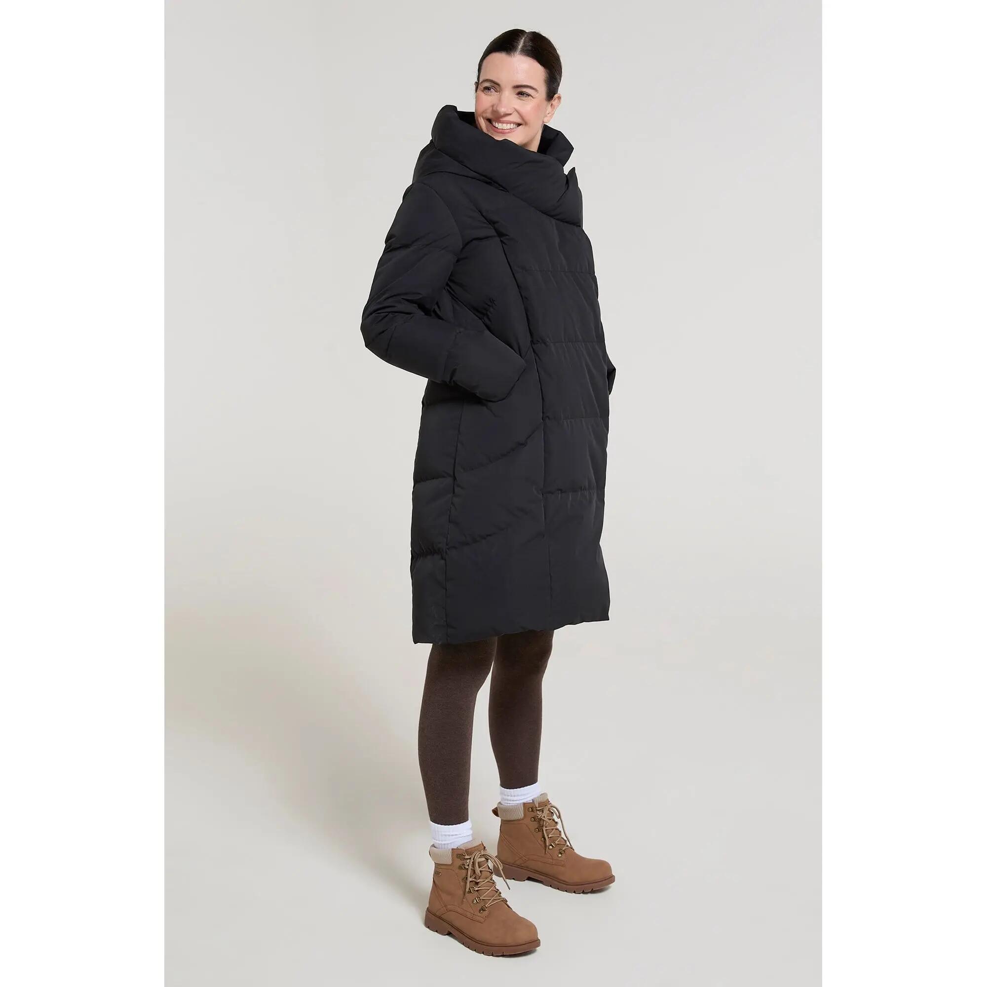 Doudoune de Randonnée Femme Longue Déperlante Capuche Duvet 600, Cosy Wrap II 2/7
