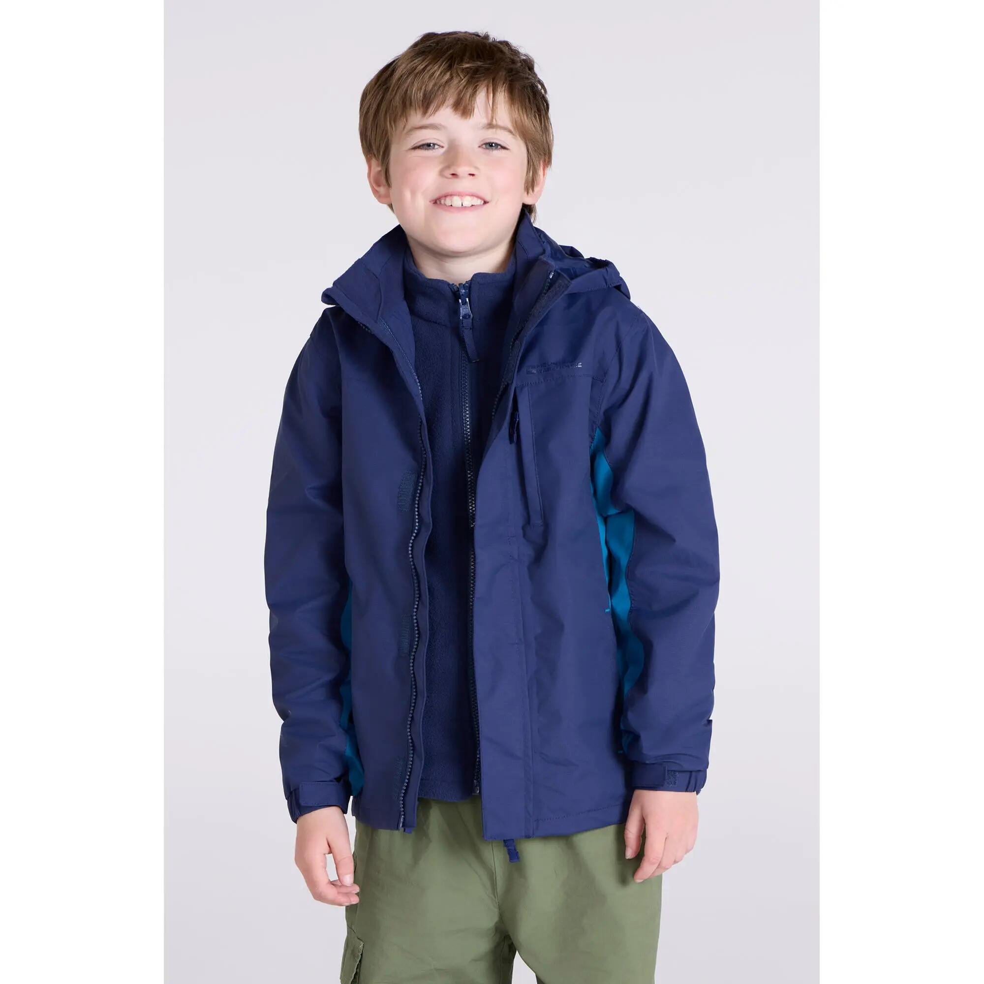 Veste 3 en 1 de Randonnée Enfant Imperméable Respirante Capuche, Cannonball 3/7