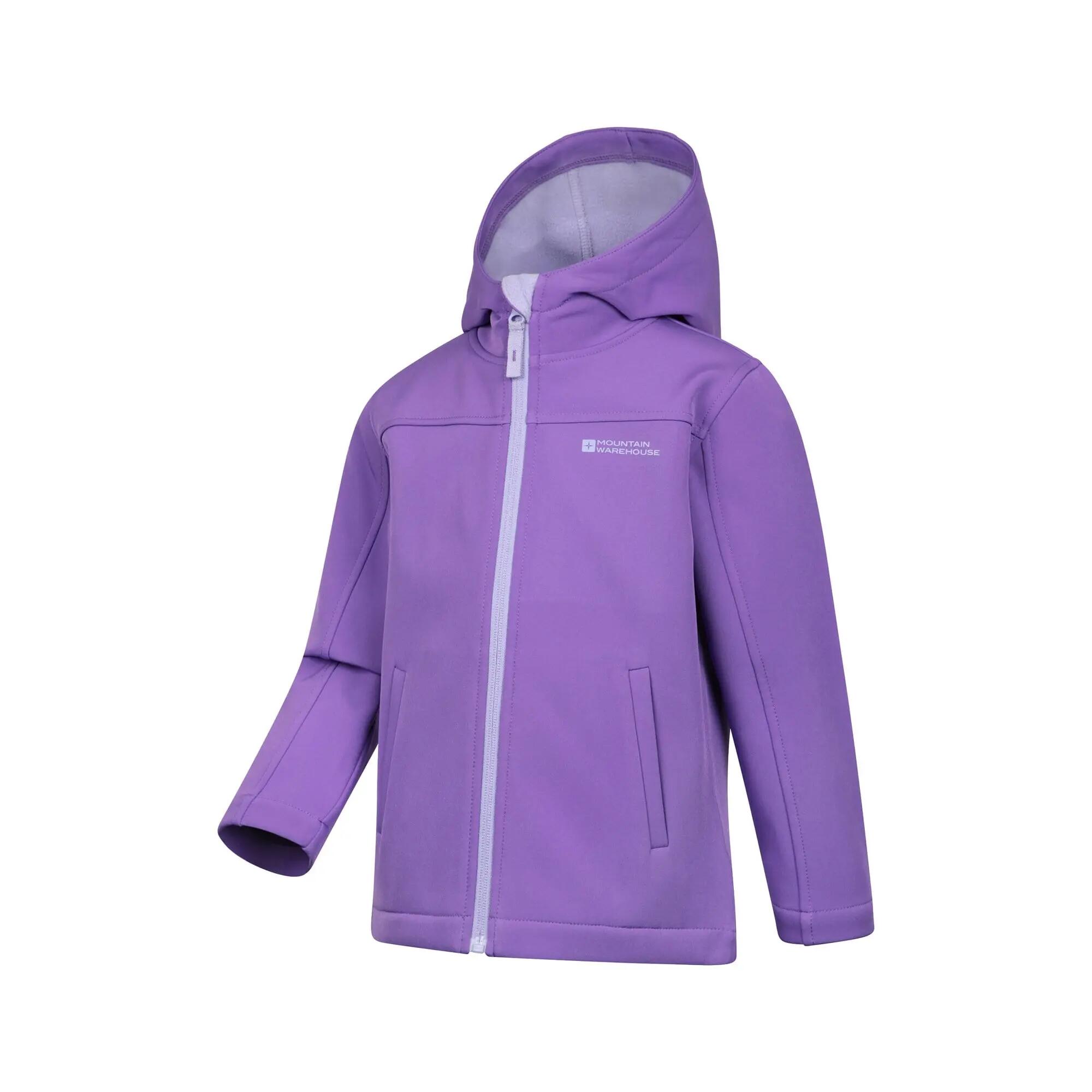 Veste Softshell de Randonnée Enfant Déperlante Coupe-Vent Capuche, Exodus 6/7