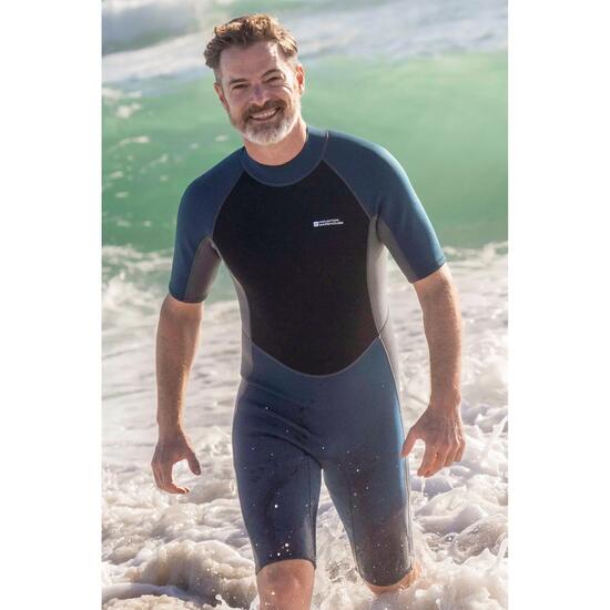 Combinaison de Surf Shorty Homme Néoprène 2,5 mm Coutures Flatlock Zip Dorsal