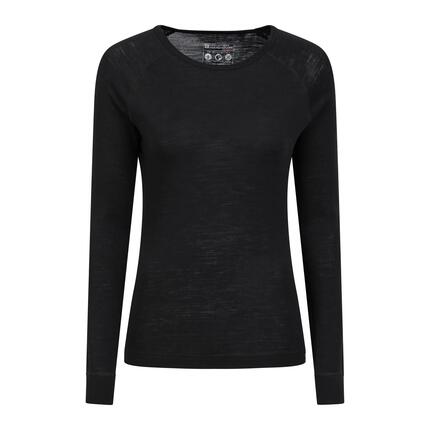 Sous-vêtement Thermique de Randonnée Femme Laine Mérinos Manches Longues