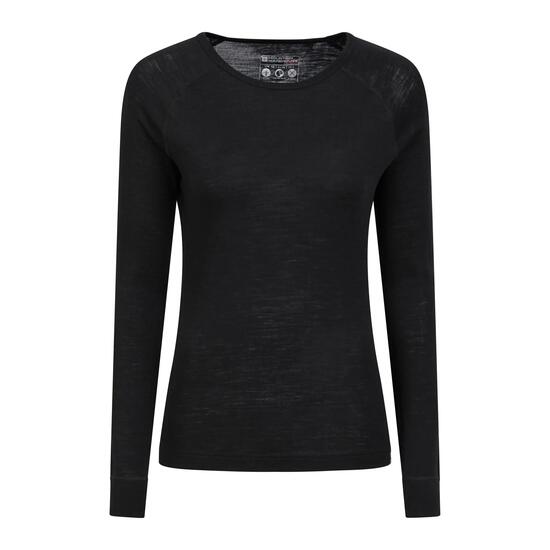 Sous-vêtement Thermique de Randonnée Femme Laine Mérinos Manches Longues