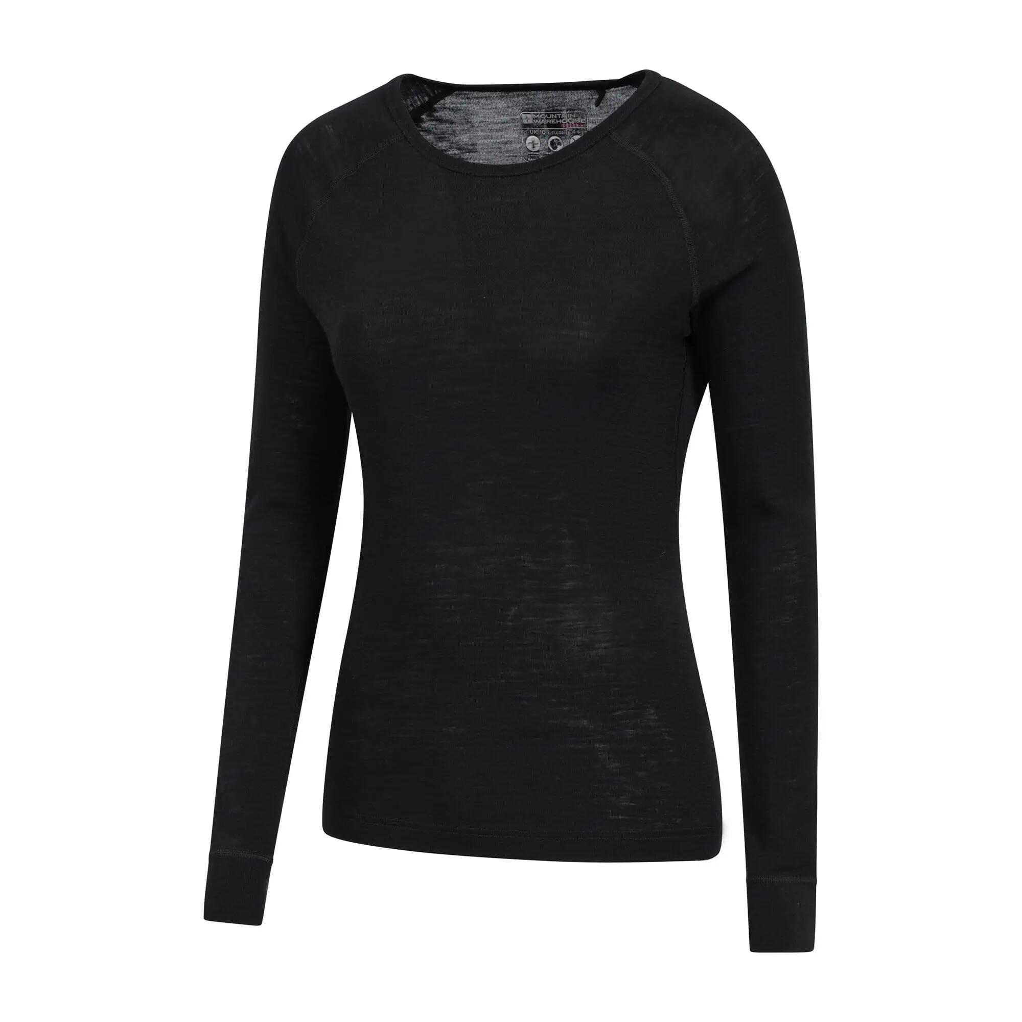 Sous-vêtement Thermique de Randonnée Femme Laine Mérinos Manches Longues 3/5