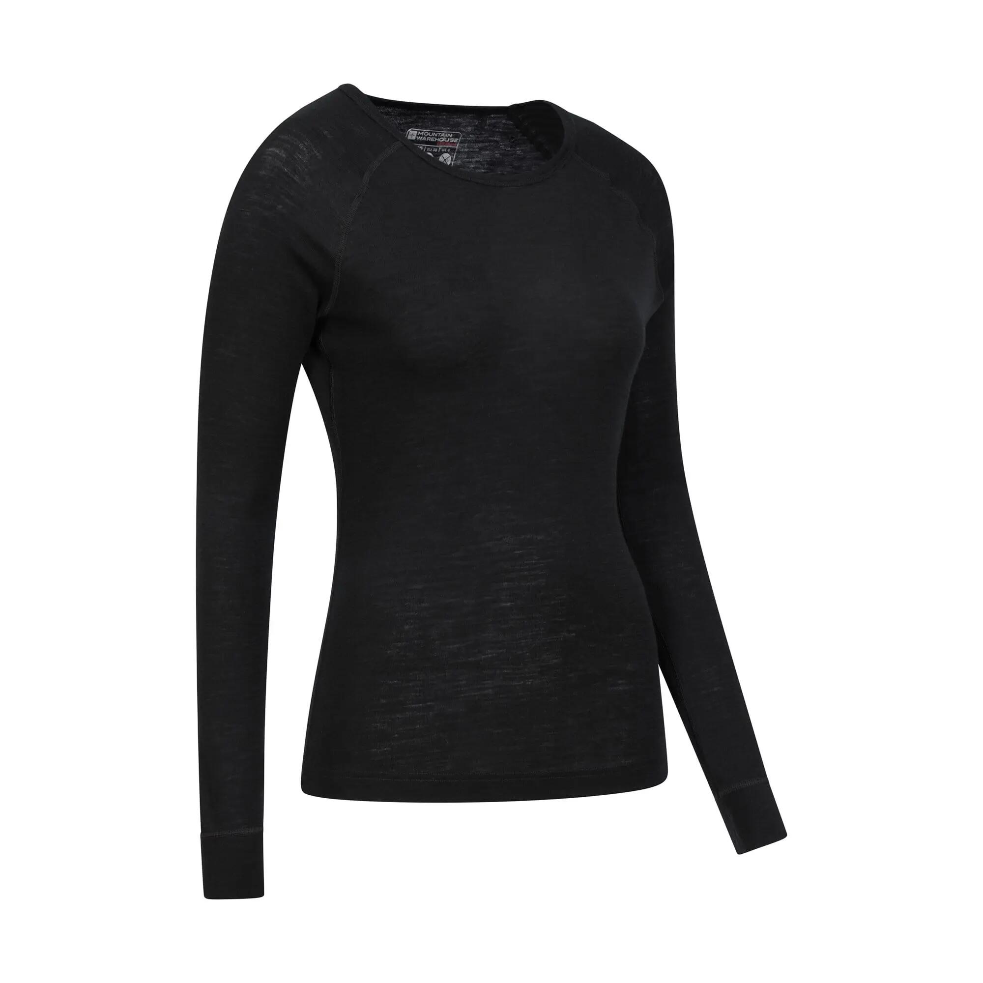 Sous-vêtement Thermique de Randonnée Femme Laine Mérinos Manches Longues 2/5