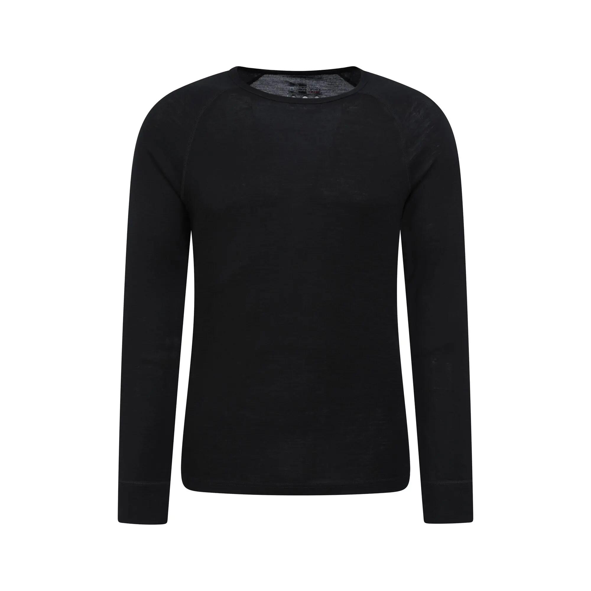 Herren Winterwandern Merino Thermounterhemd Langarm Atmungsaktiv Geruchshemmend 5/9