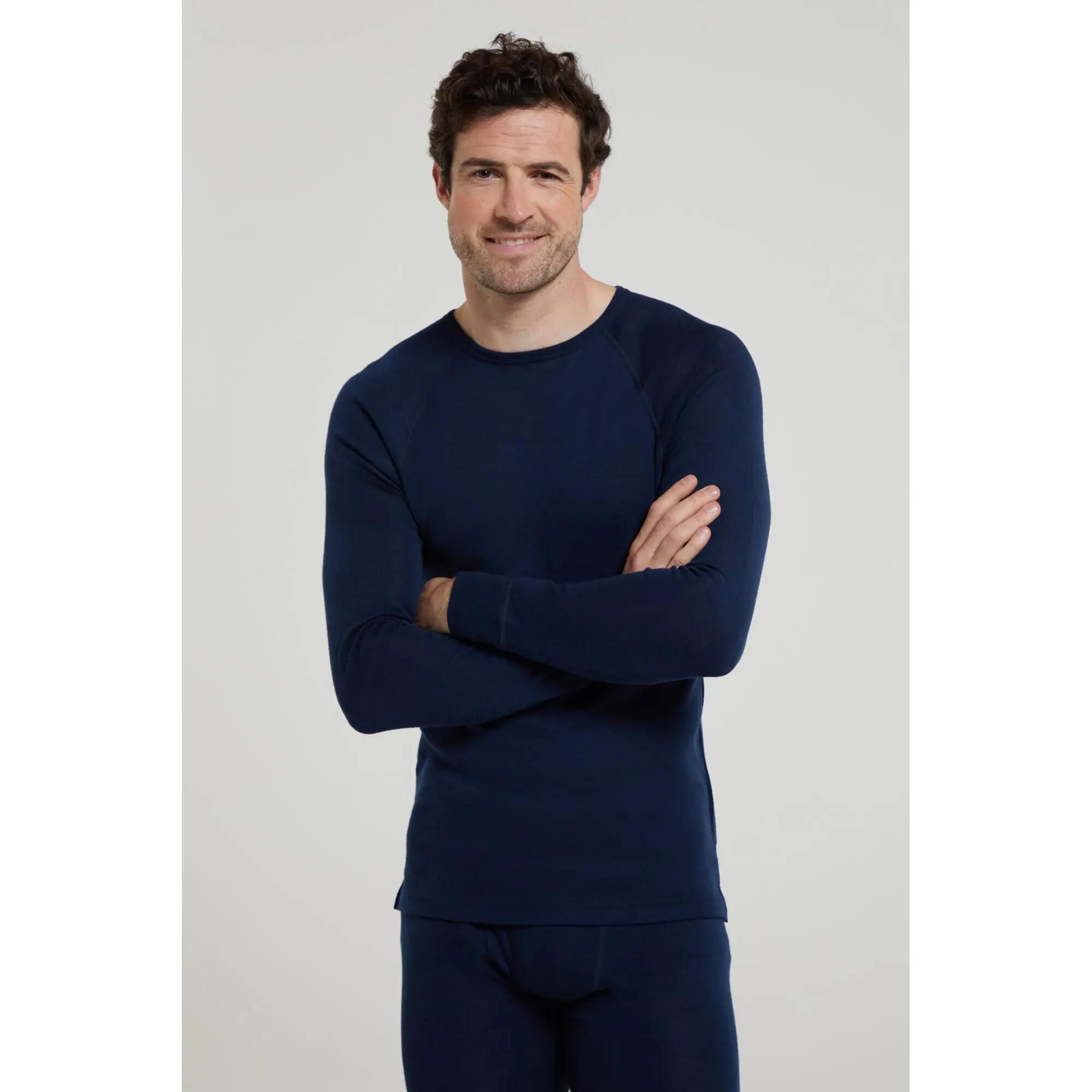 Sous-vêtement Thermique de Randonnée Homme Laine Mérinos Manches Longues 2/7