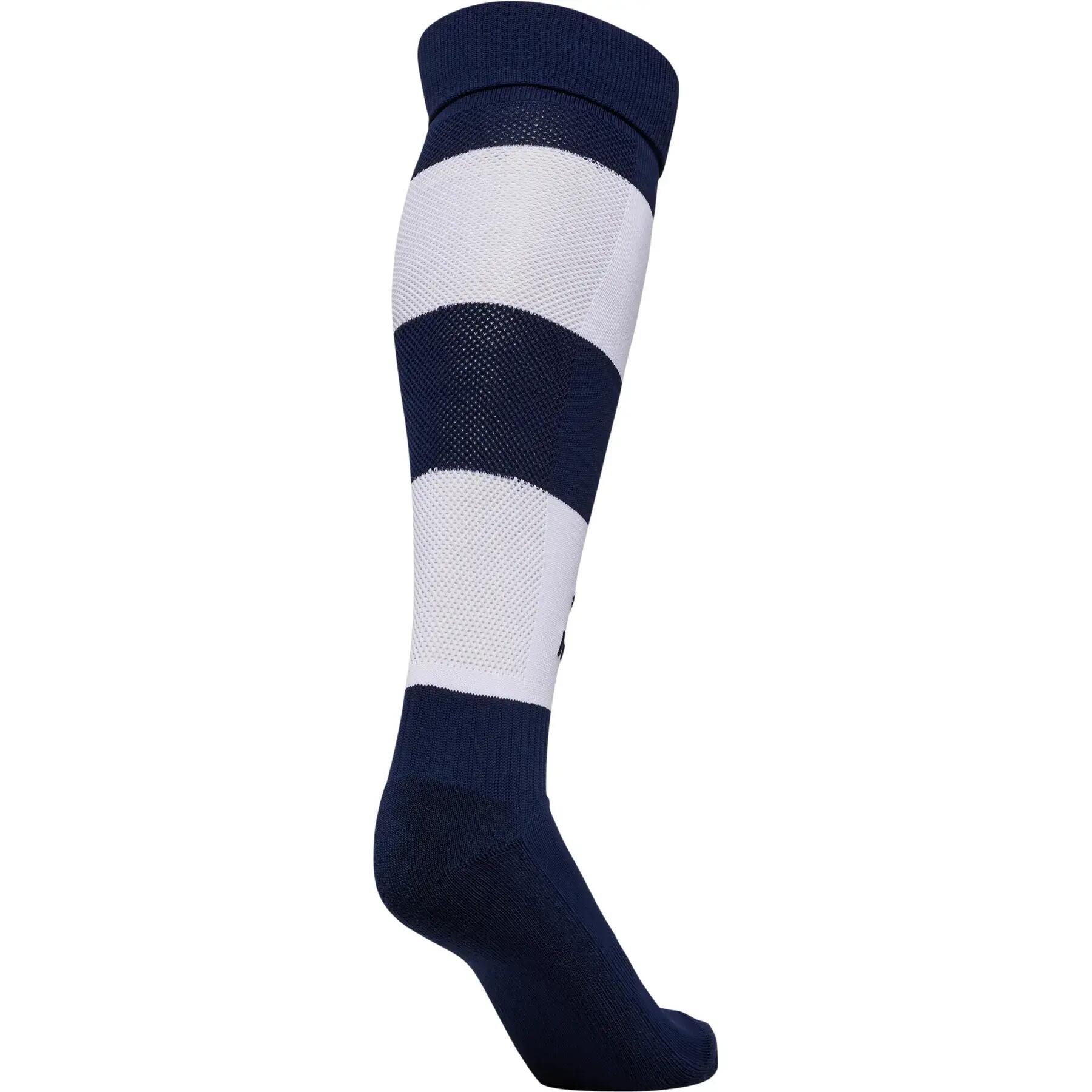 hummel calcetines de fútbol hmlESSENTIAL STRIPE MARINE/WHITE 3/3