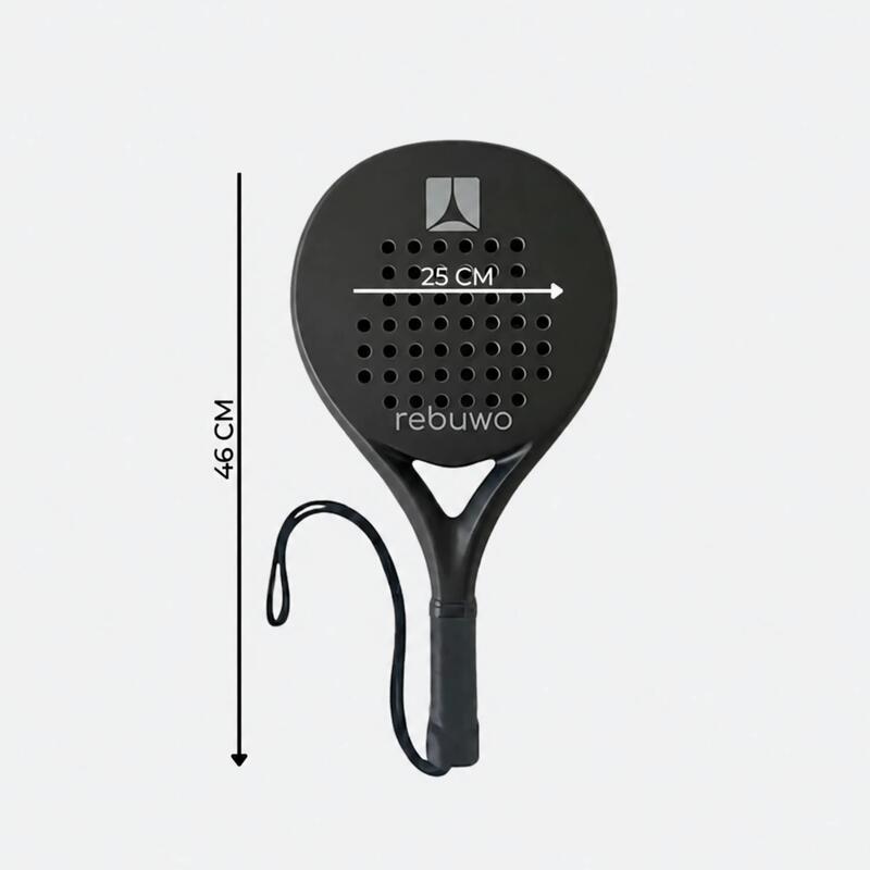 Rebuwo Grey Edition 12K Karbon Round Padel Raketi