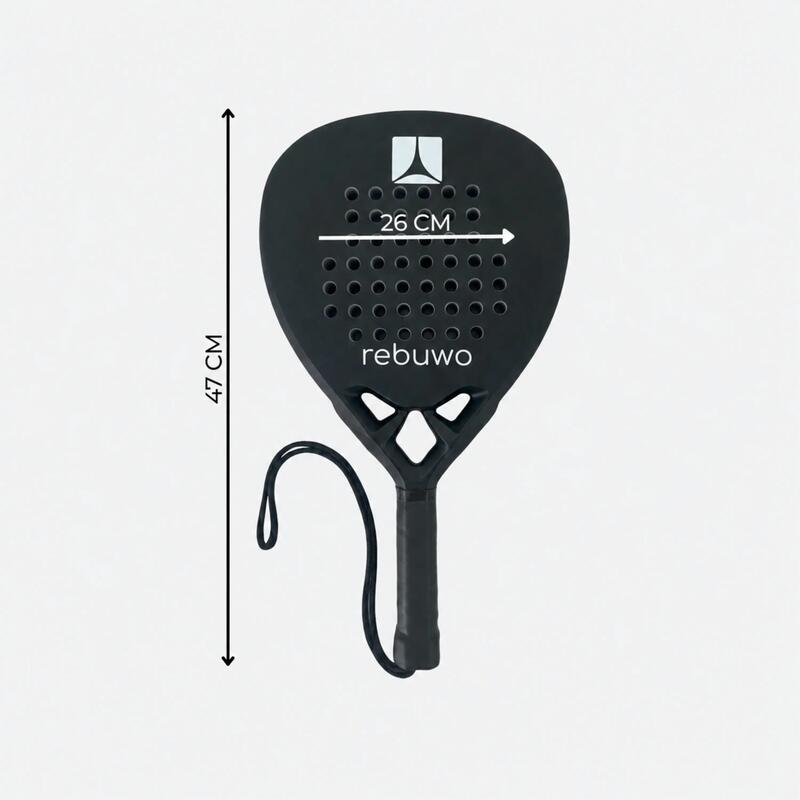 Rebuwo White Edition Karbon Fiber Diamond Padel Raketi