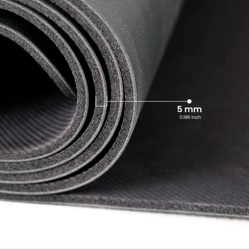 Rebuwo Doğal Kauçuk Kaydırmaz Yoga ve Pilates Matı 5 mm - Turuncu Desenli