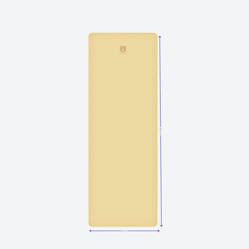 Rebuwo Armonia Çift Taraflı TPE Yoga Pilates Matı 6 mm - Lila & Sarı