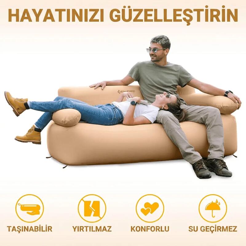KingCamp Smashing Duo | Premium Çift Kişilik Şişme Koltuk