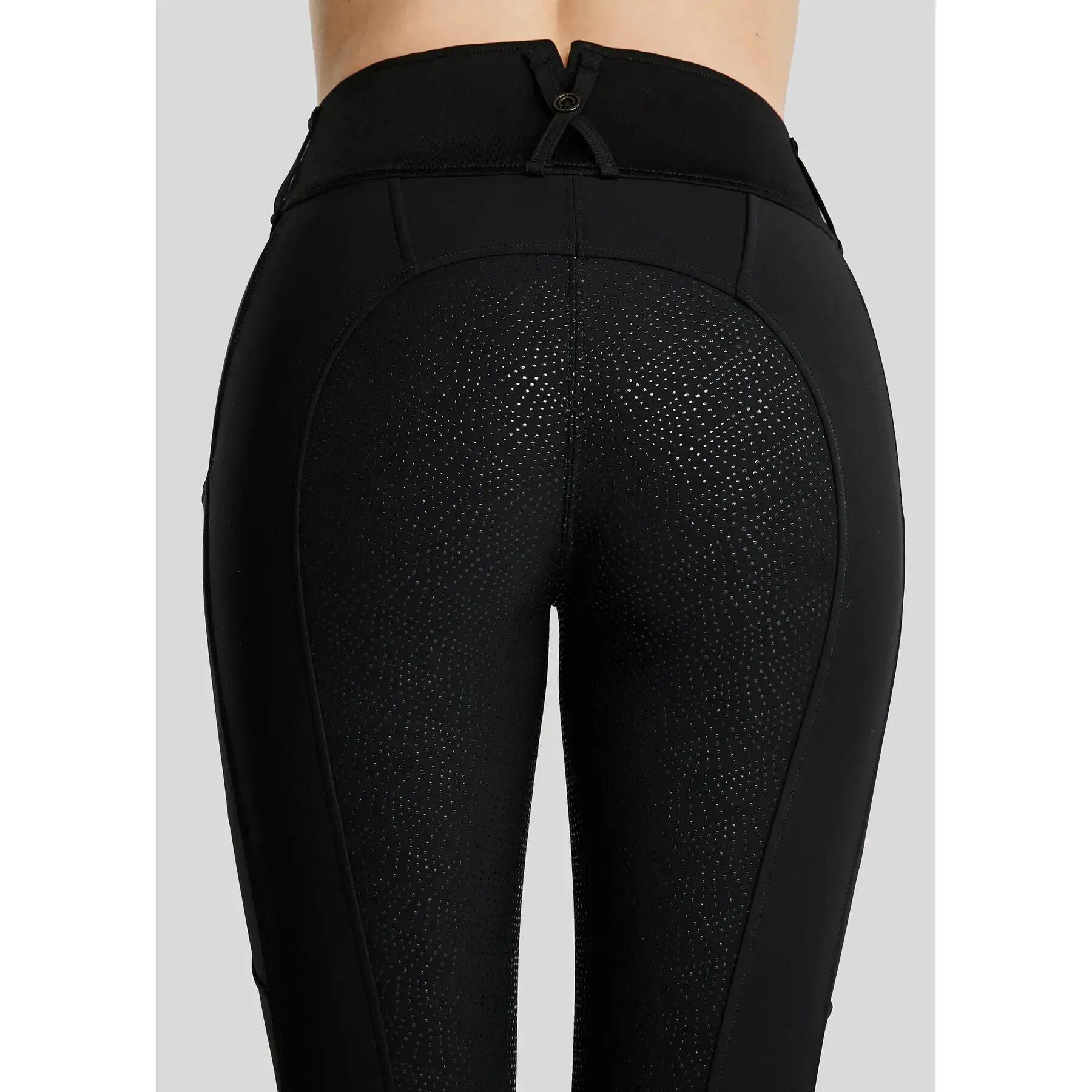 Pantaloni da equitazione full grip da donna Montar Addie 3/6
