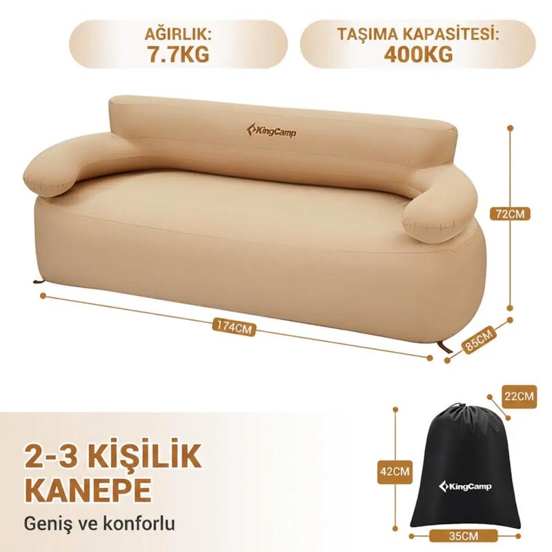 KingCamp Smashing Duo | Premium Çift Kişilik Şişme Koltuk