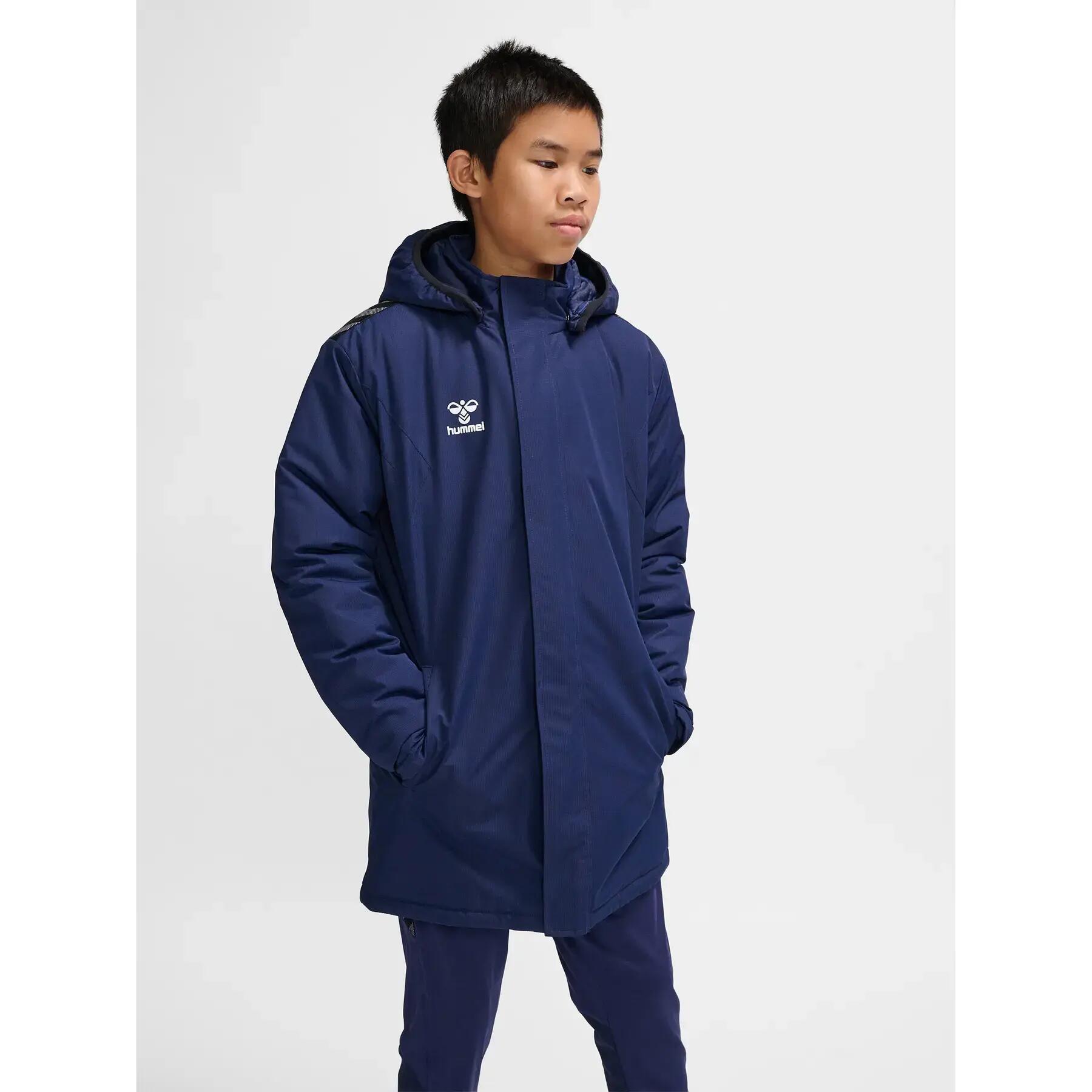 hummel giacca hmlAUTHENTIC BENCH JACKET KIDS in polyester MARINE 3/7