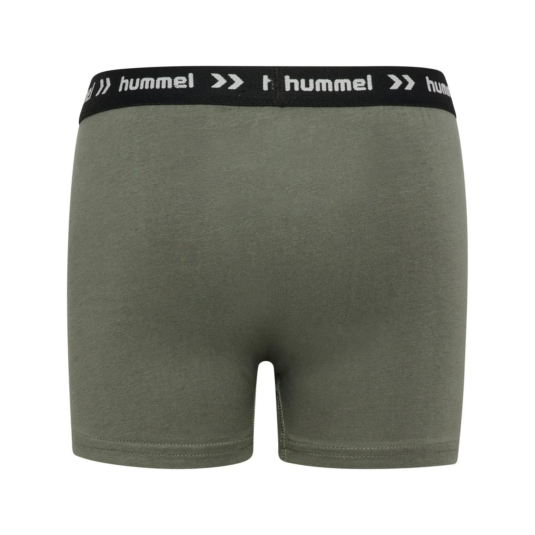 hummel hmlJR NALLE Boxers 3 pack in cotone biologico — vestibilità aderente 6/7