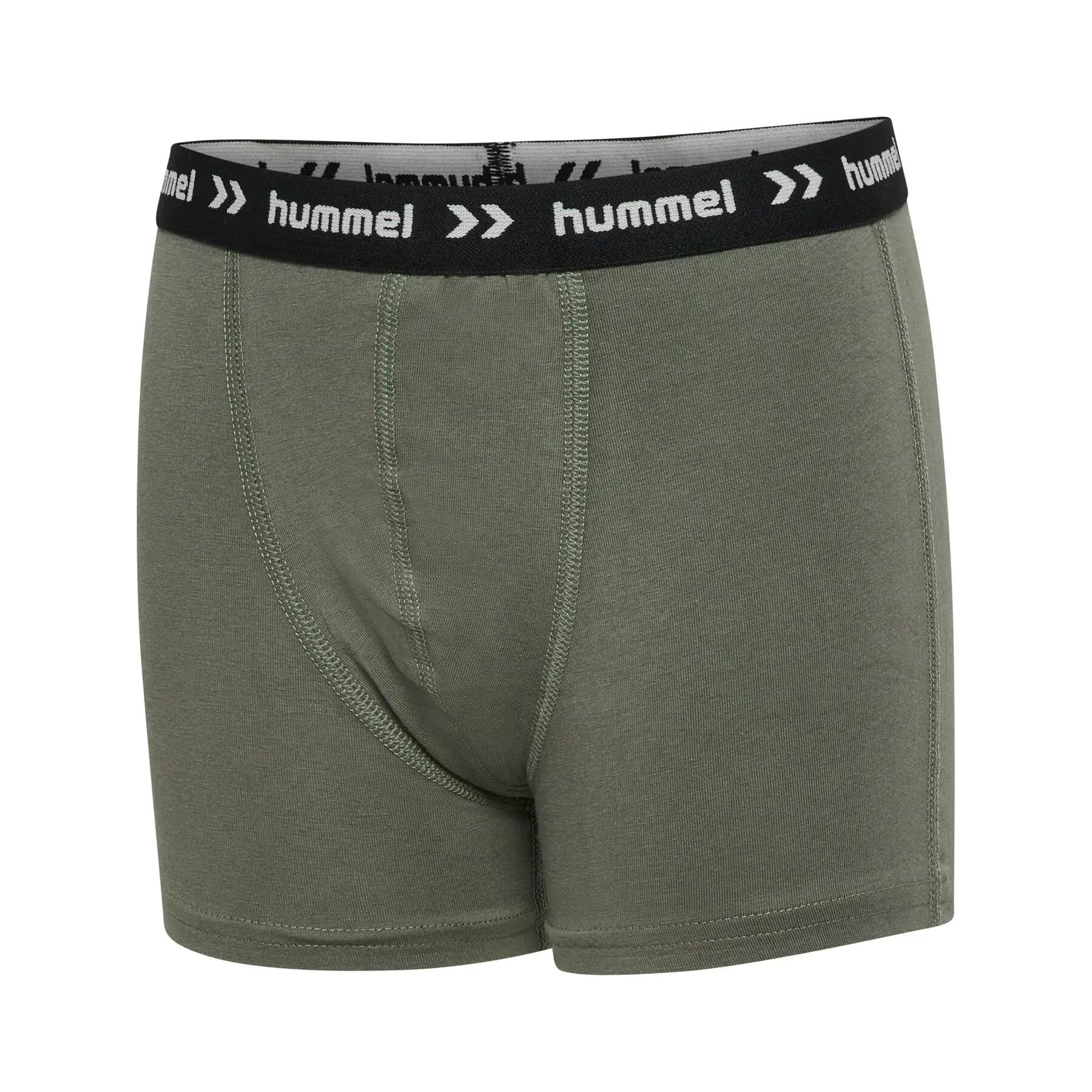 hummel hmlJR NALLE Boxers 3 pack in cotone biologico — vestibilità aderente 5/7