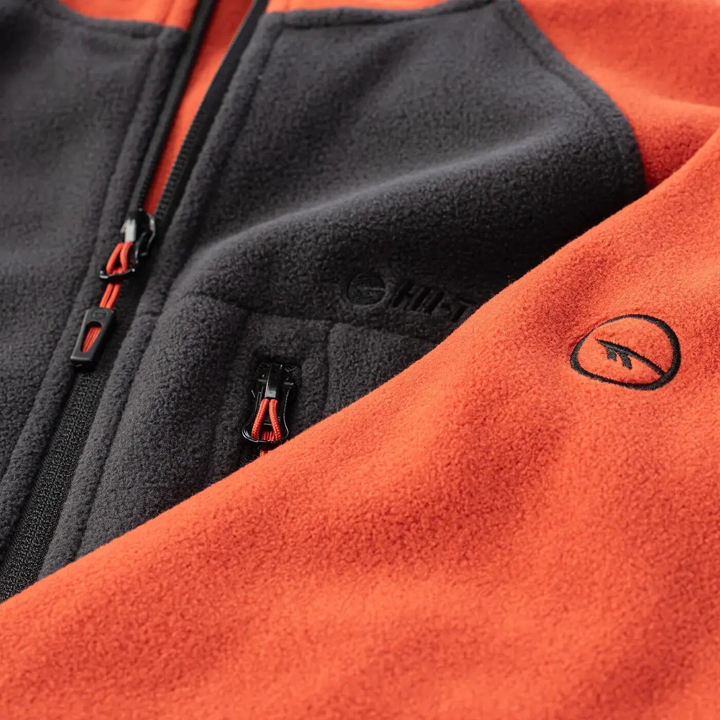 "Monar" Jacke für , Dickes Fleece Herren Schwarz/Rot 5/5