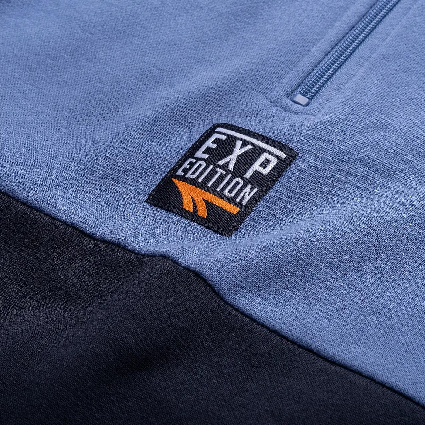 "Expen" Kapuzenpullover für Kinder Schwarz/Dunkles Marineblau 5/5