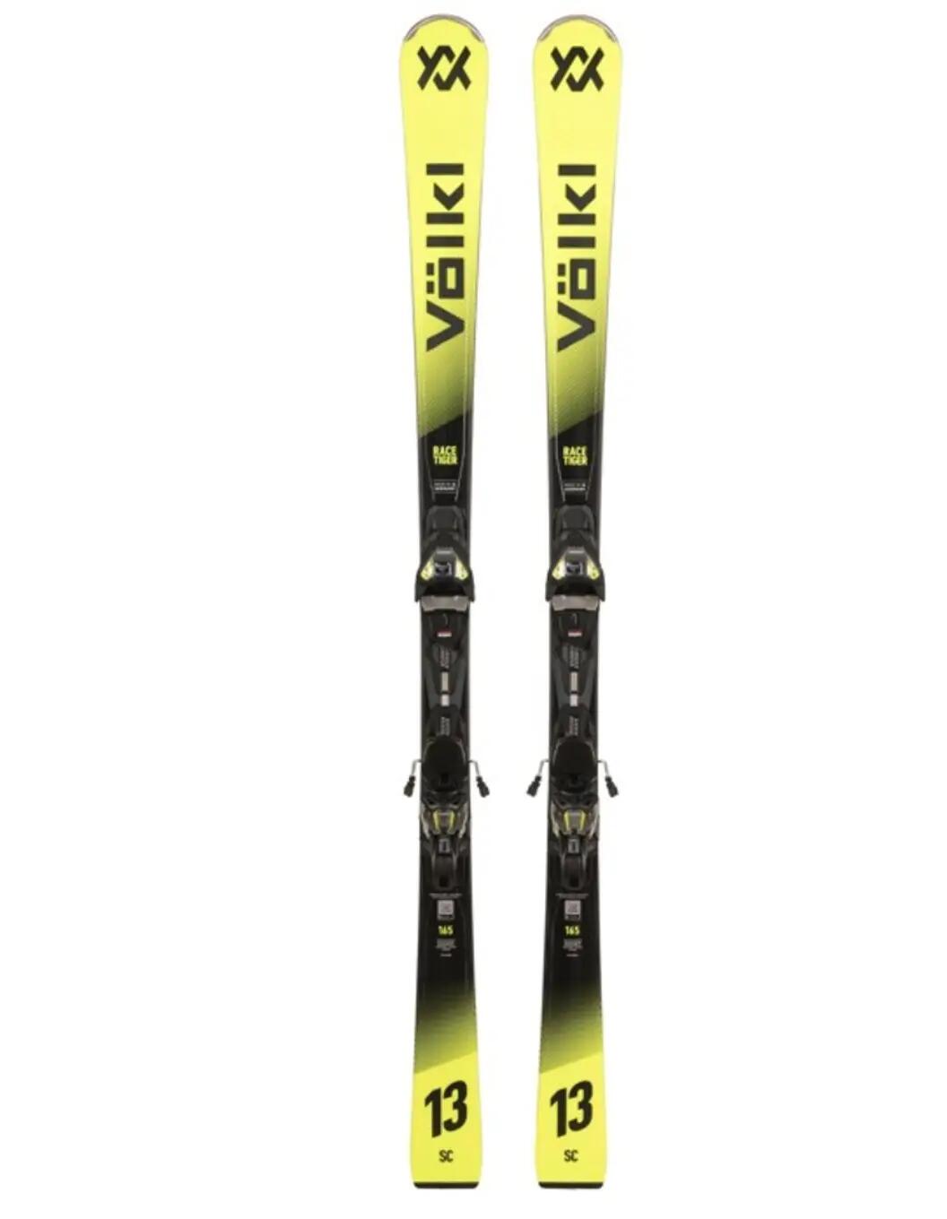 Pack De Skis Racetiger Sc Yellow + Fixations Vmotion 12 Homme 2/2