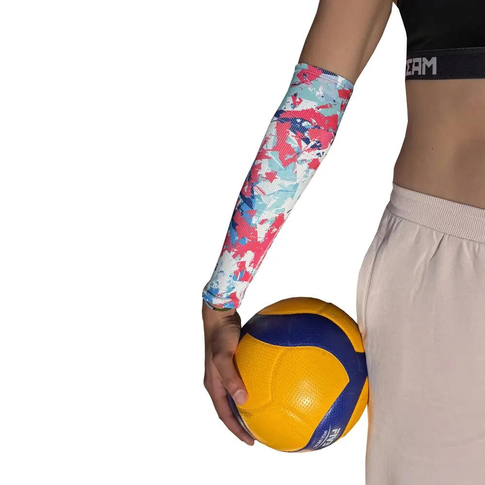 Rękawki siatkarskie unisex JG TEAM prążkowane midi 4/4