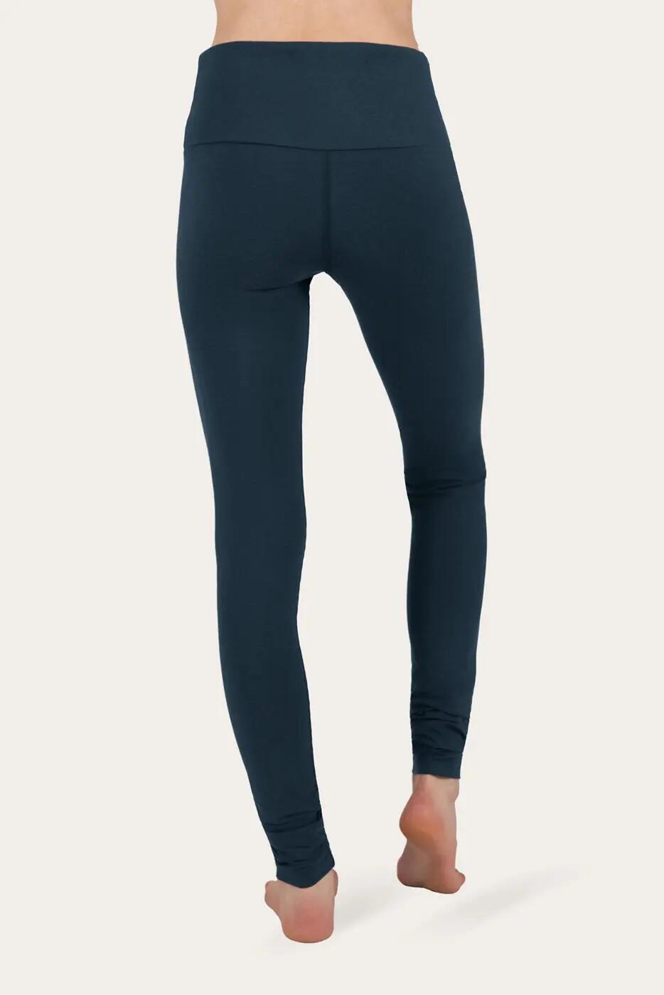 Satya - High-waist legging van bamboe & biologisch katoen - donkerblauw 3/5