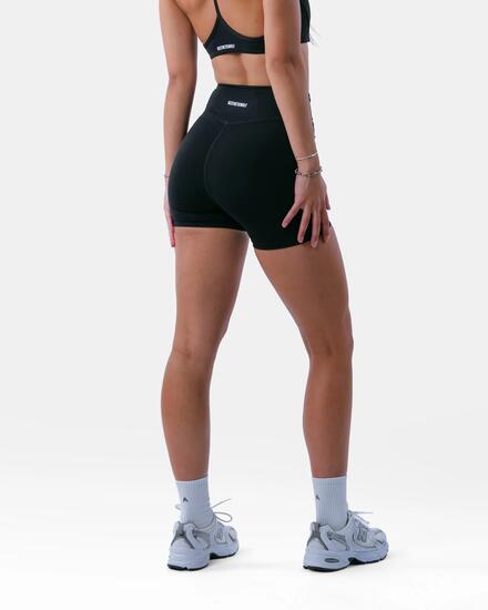 Short taille haute avec poche femme fitness – Encore – Noir