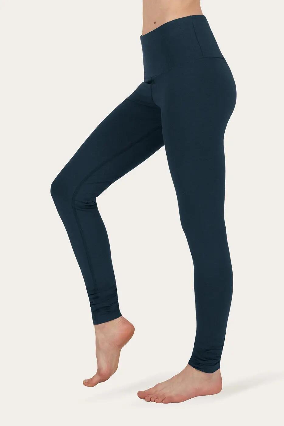Satya - High-waist legging van bamboe & biologisch katoen - donkerblauw 2/5