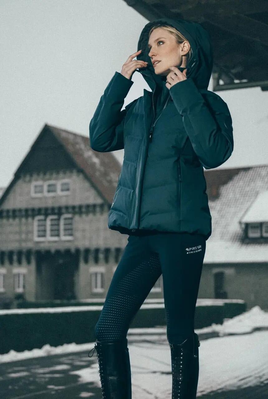 Pikeur Waterproof Quilted Jas Dames Zwart - 7/7