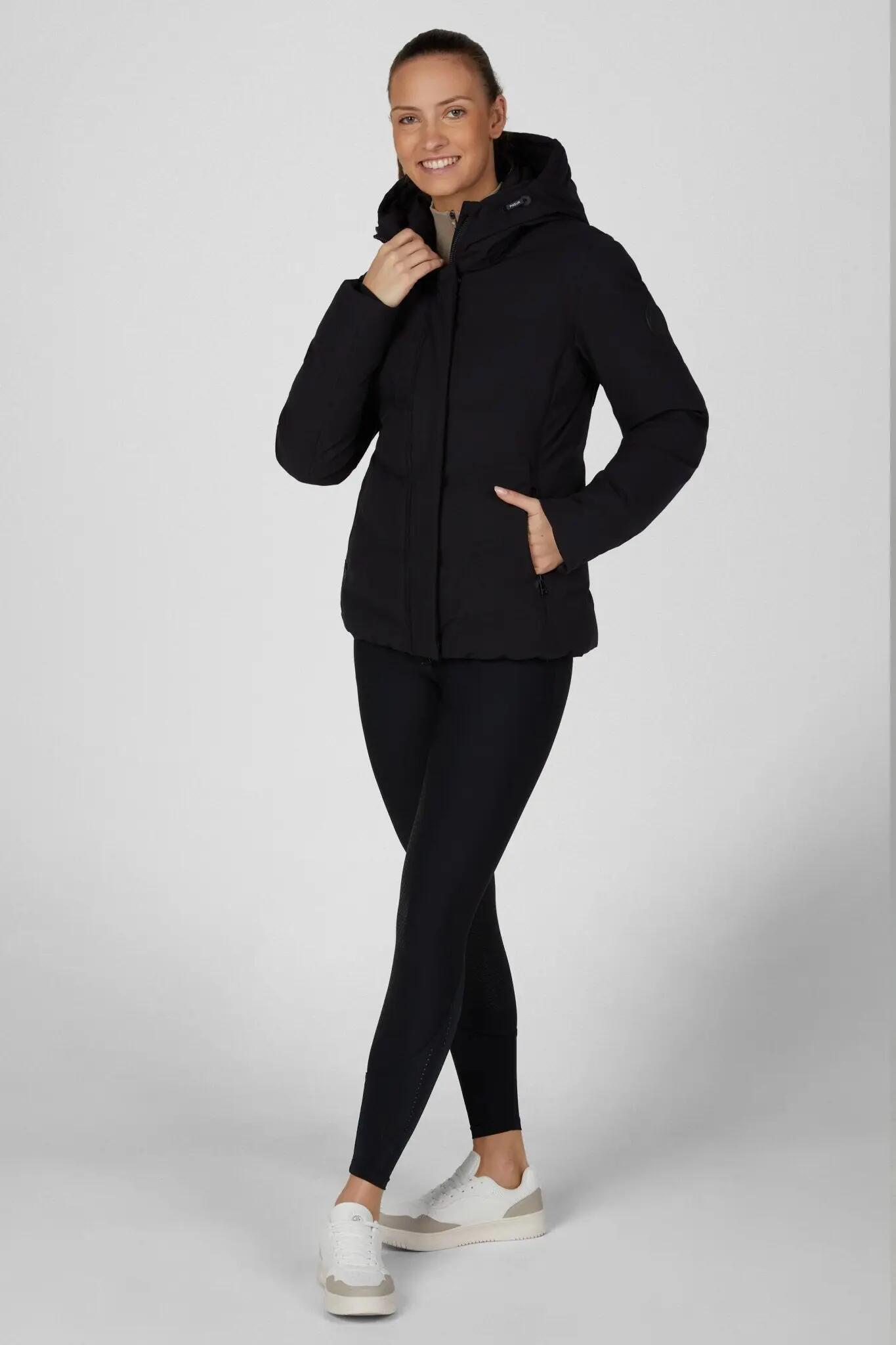 Pikeur Waterproof Quilted Jas Dames Zwart - 2/7