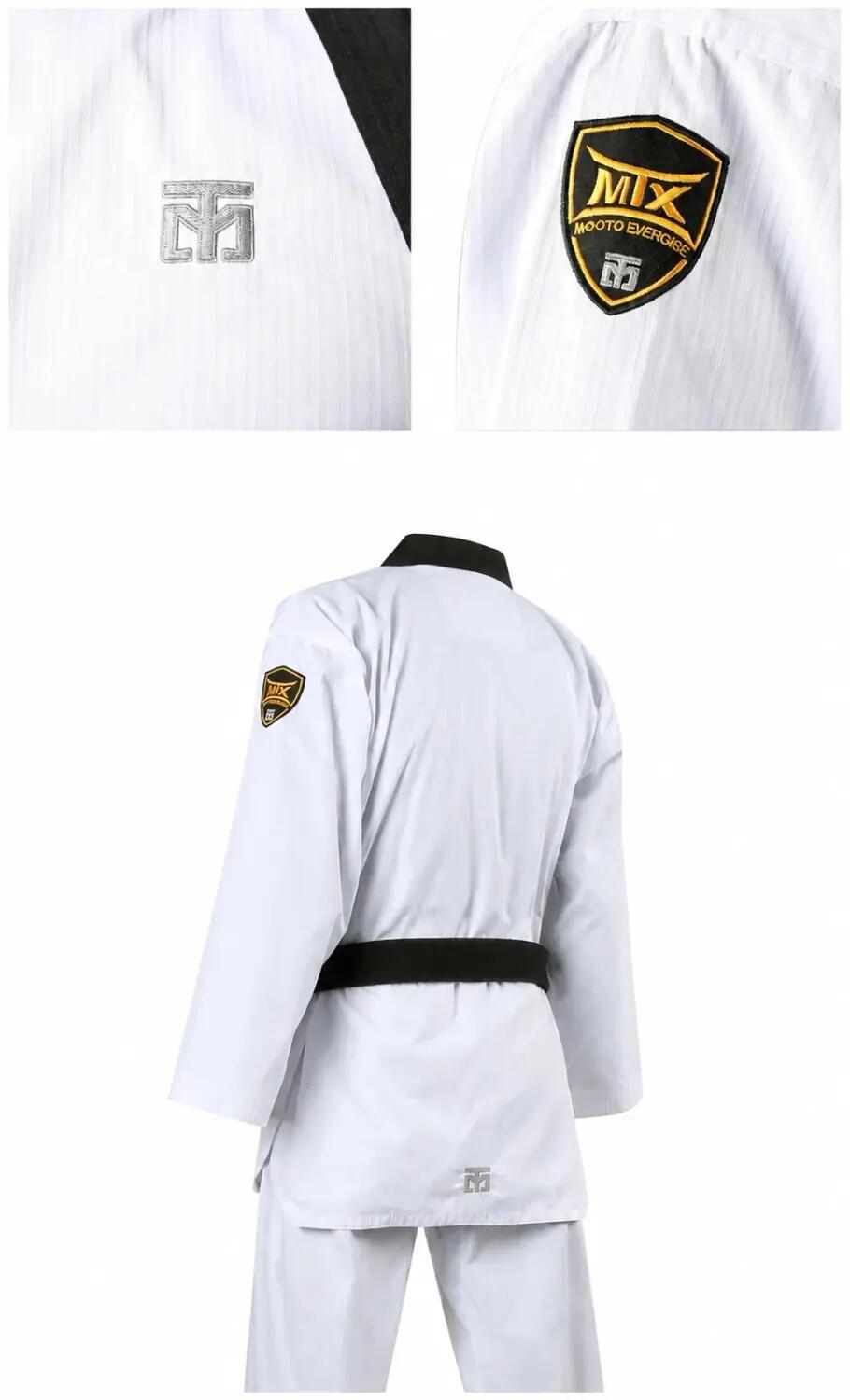 Dobok do Taekwondo MTX 2 Black (WT) bluza spodnie pas MOOTO 4/7