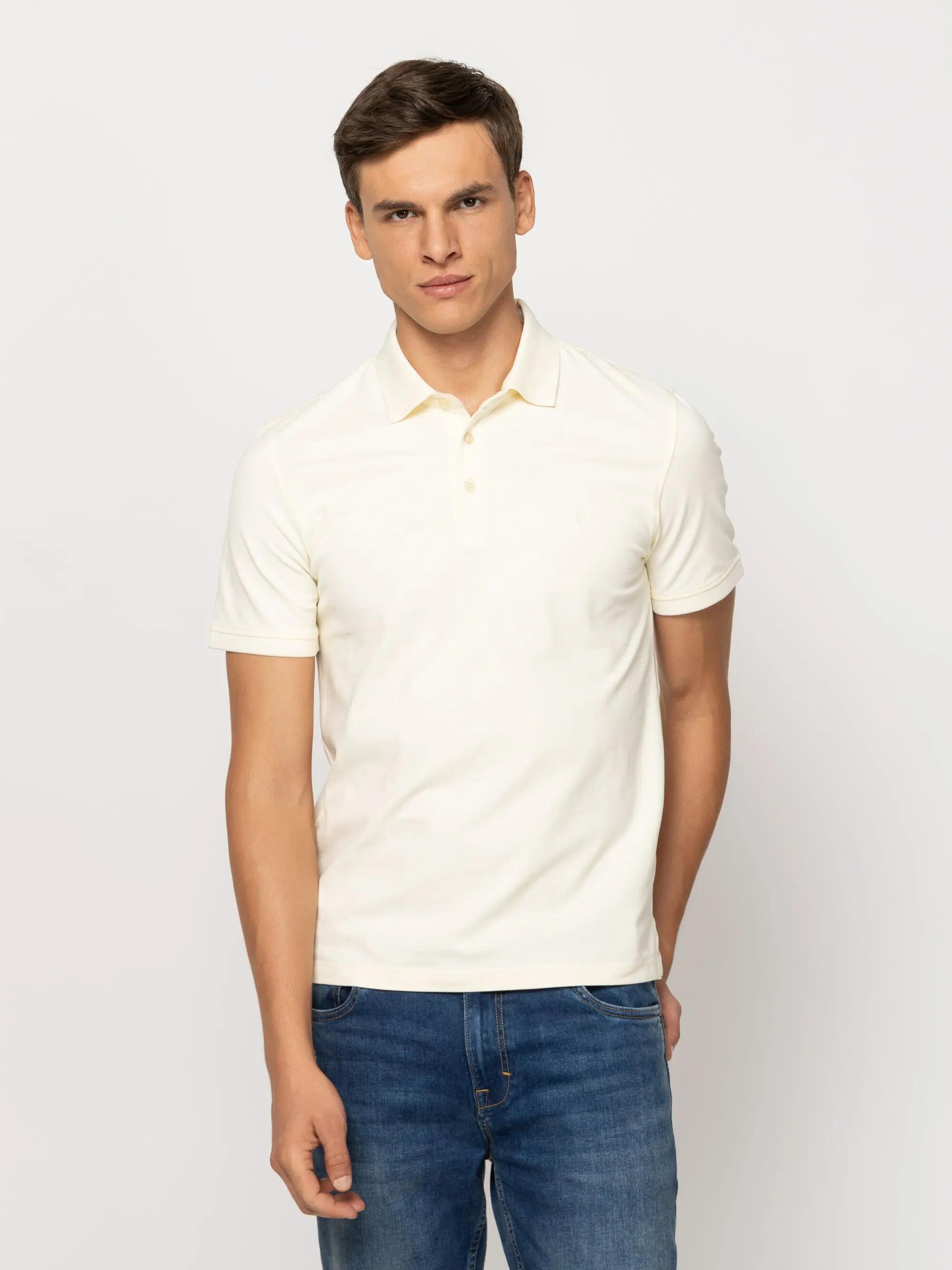 Tricou cu mânecă scurtă, cu guler, pentru bărbați DOYALSON