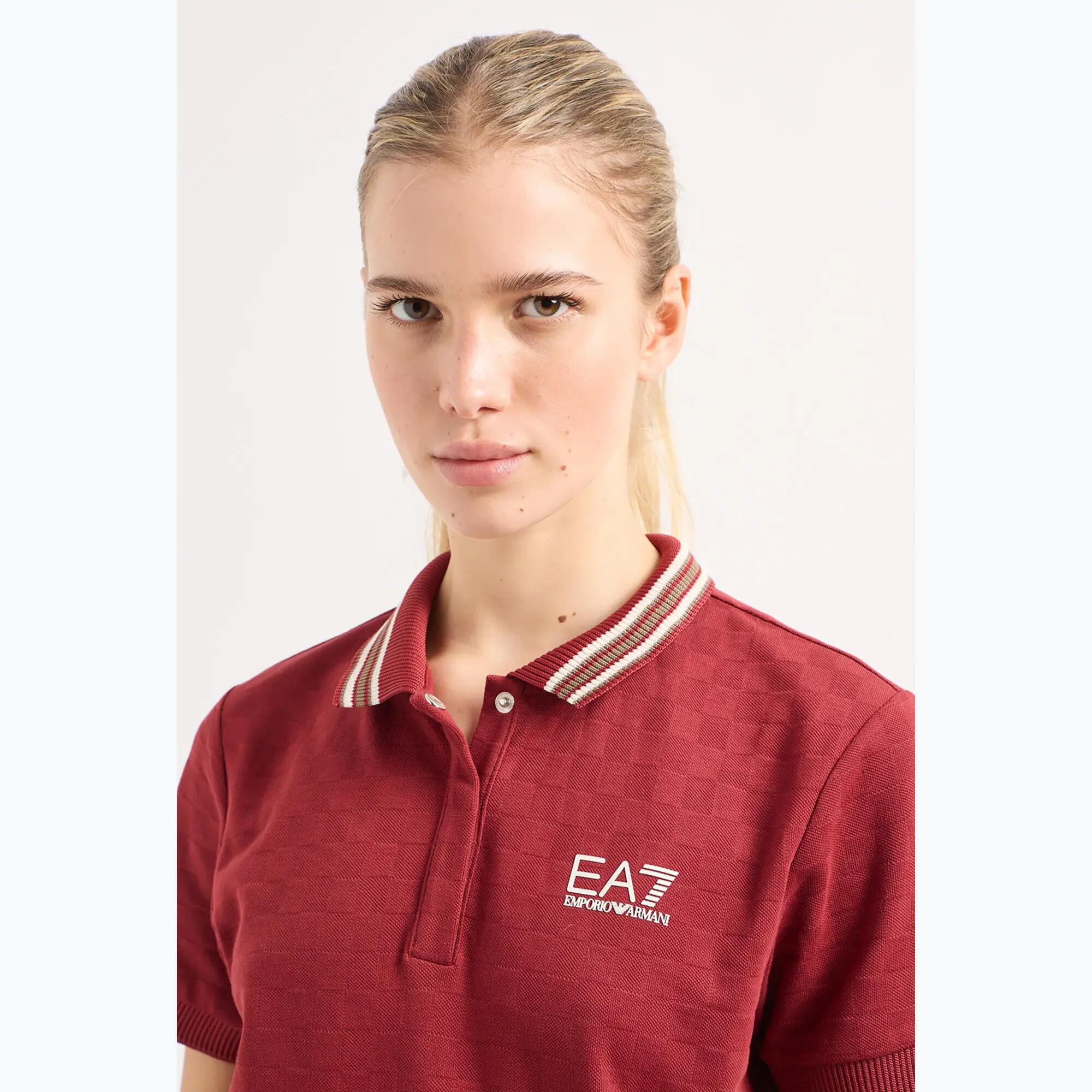 Koszulka damska EA7 Emporio Armani Golf Pro Polo Damier 4/7