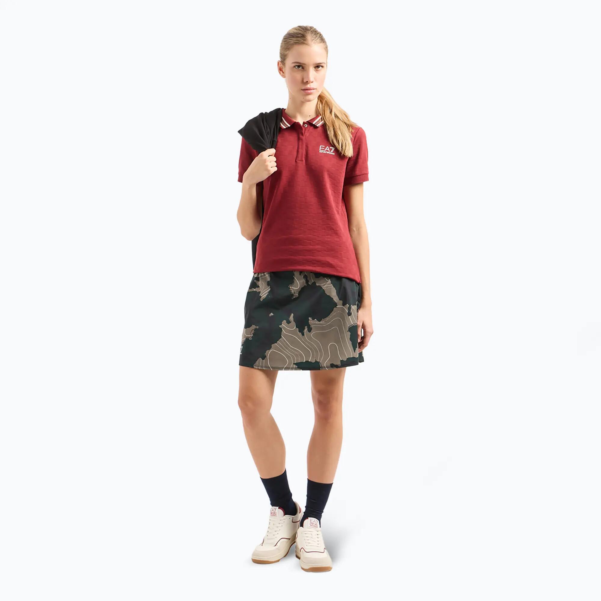 Koszulka damska EA7 Emporio Armani Golf Pro Polo Damier 2/7