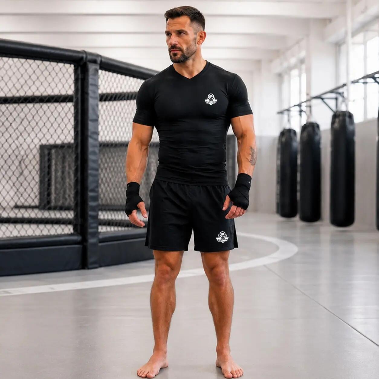 Koszulka kompresyjna męska czarna COMBATWEAR DBX Bushido 4/6