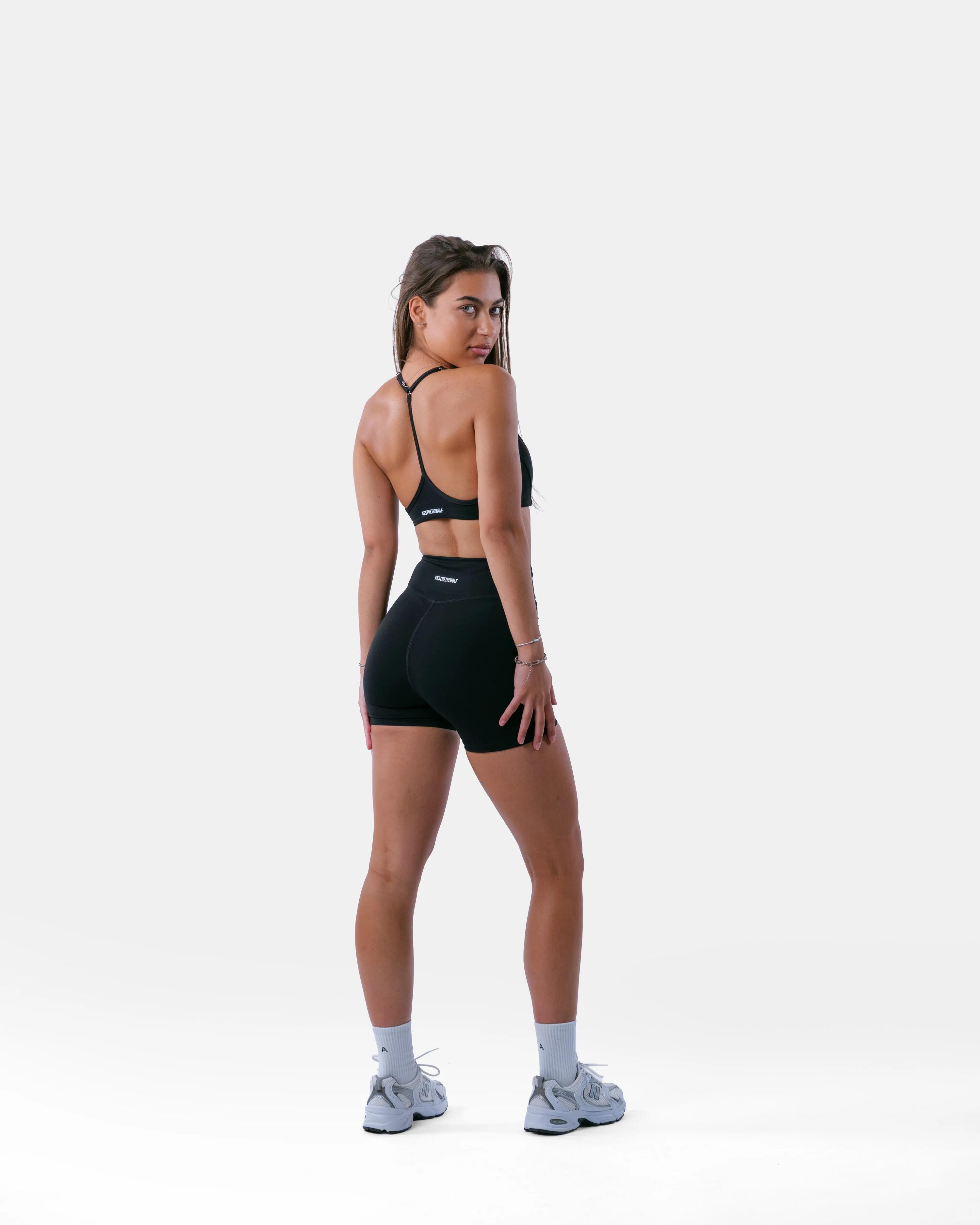 Sutiã de desporto mulher costas em Y yoga e pilates – Encore – Preto 5/6