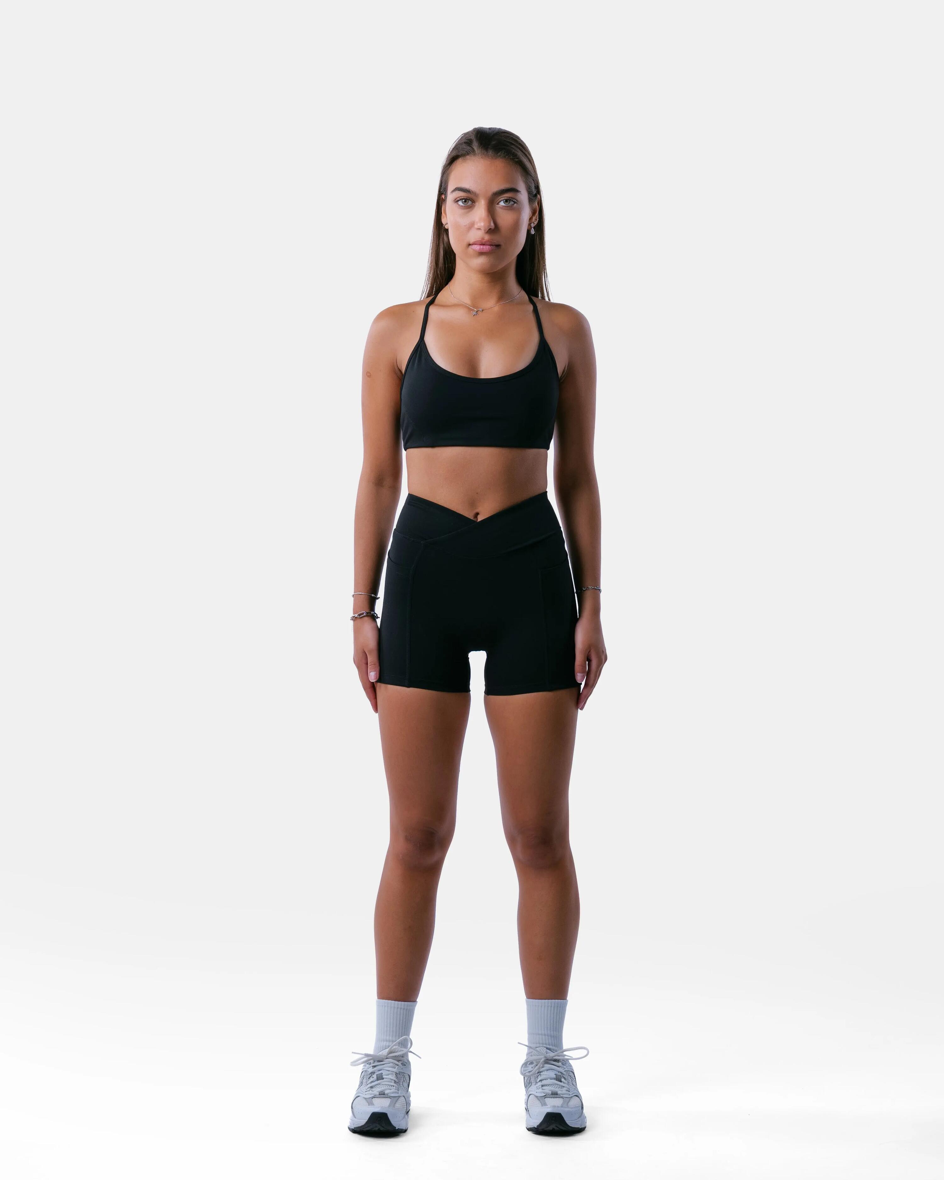 Sutiã de desporto mulher costas em Y yoga e pilates – Encore – Preto 2/6