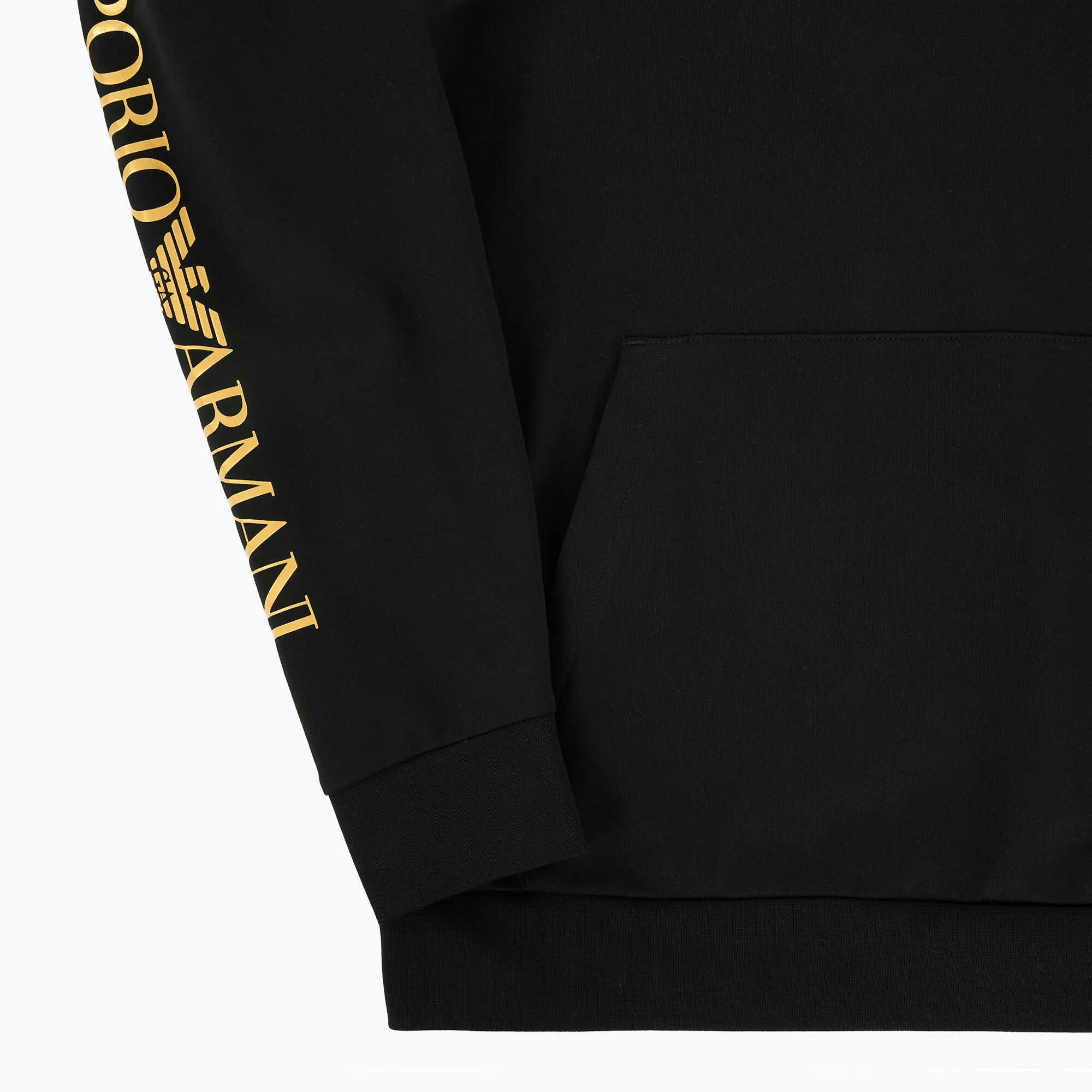 Bluza męska Emporio Armani EA7 Train Logo Series Extended Logo Hoodie 3/4