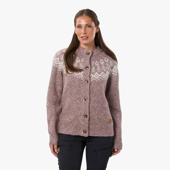 Damen Strickjacke Pullover Lofoten Wollstrick