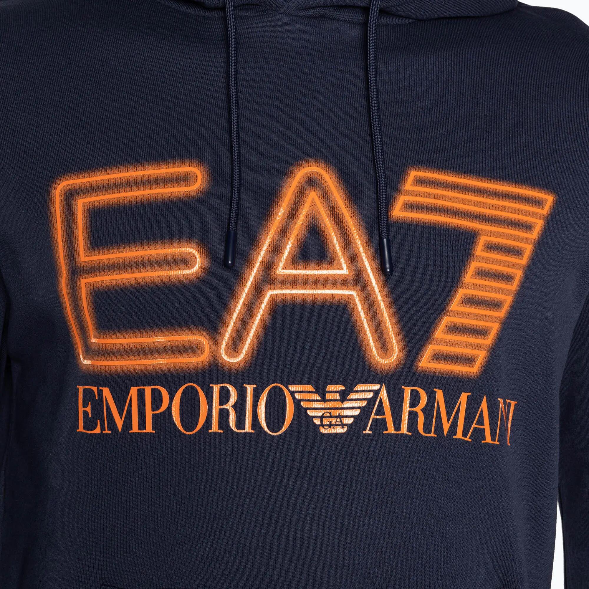 Bluza męska EA7 Emporio Armani Train Logo Series Oversize Logo Hoodie Coft 7/7