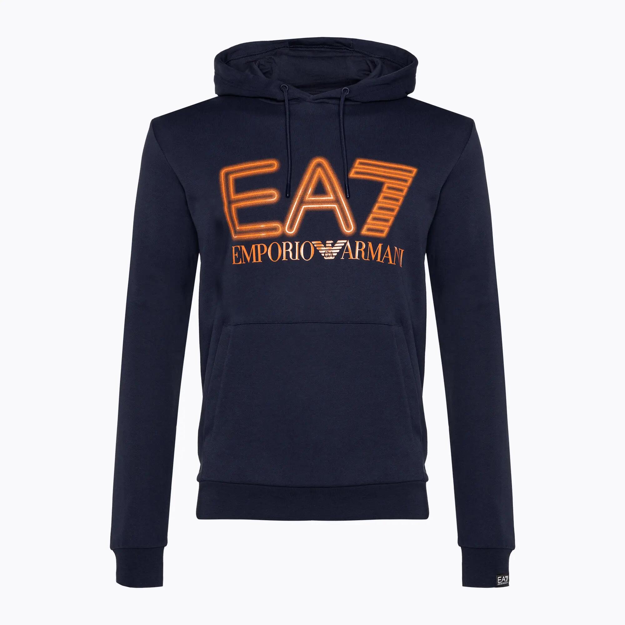 Bluza męska EA7 Emporio Armani Train Logo Series Oversize Logo Hoodie Coft 5/7