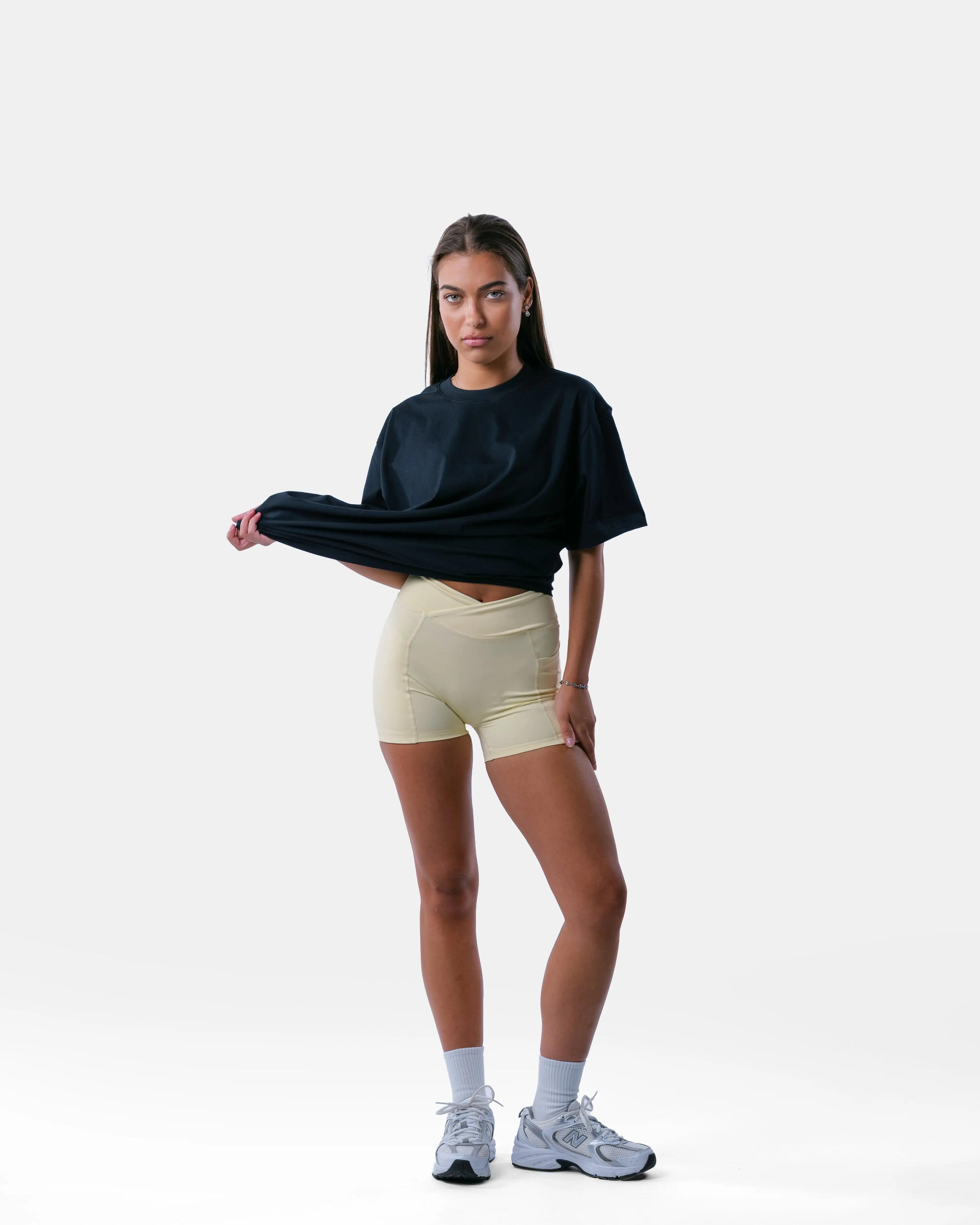 Camiseta fitness oversize algodón mujer – Currently Lifting – Negro 5/5