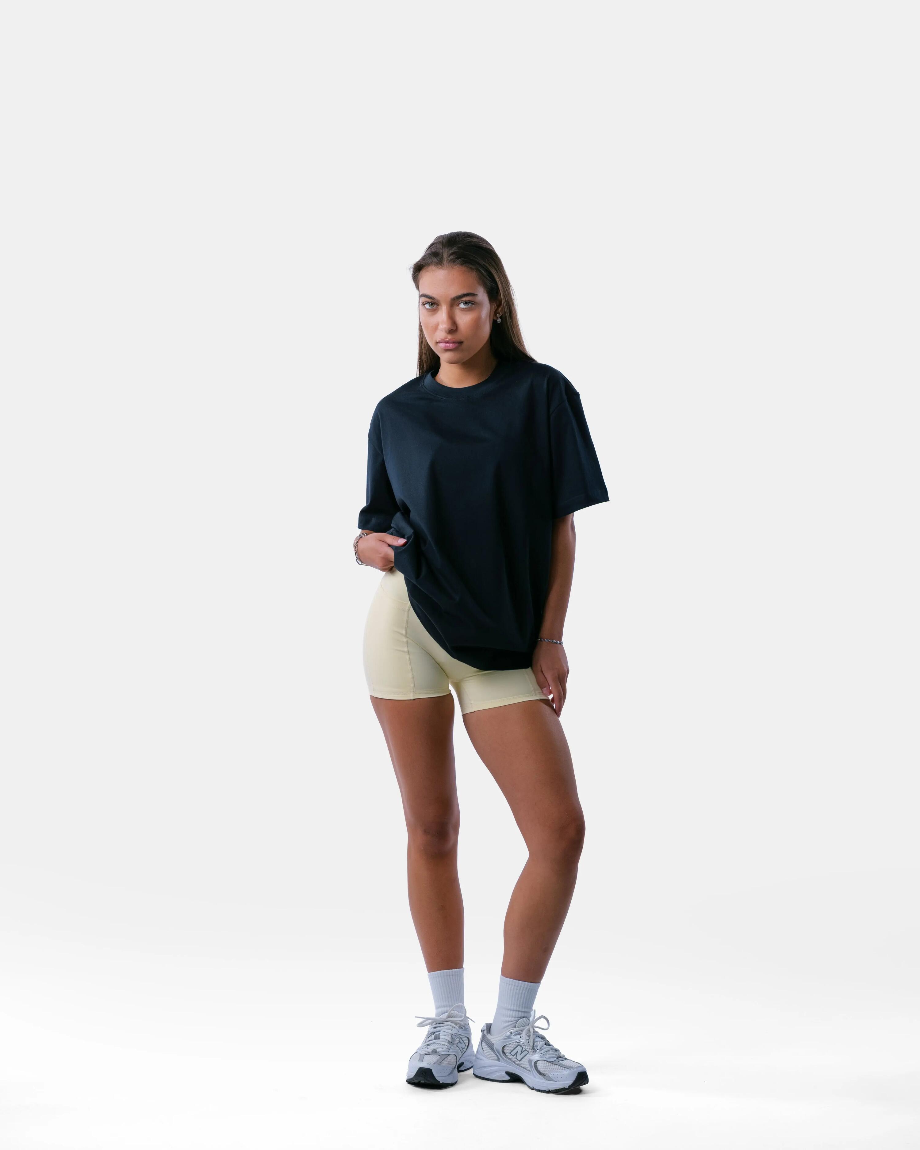 Camiseta fitness oversize algodón mujer – Currently Lifting – Negro 2/5
