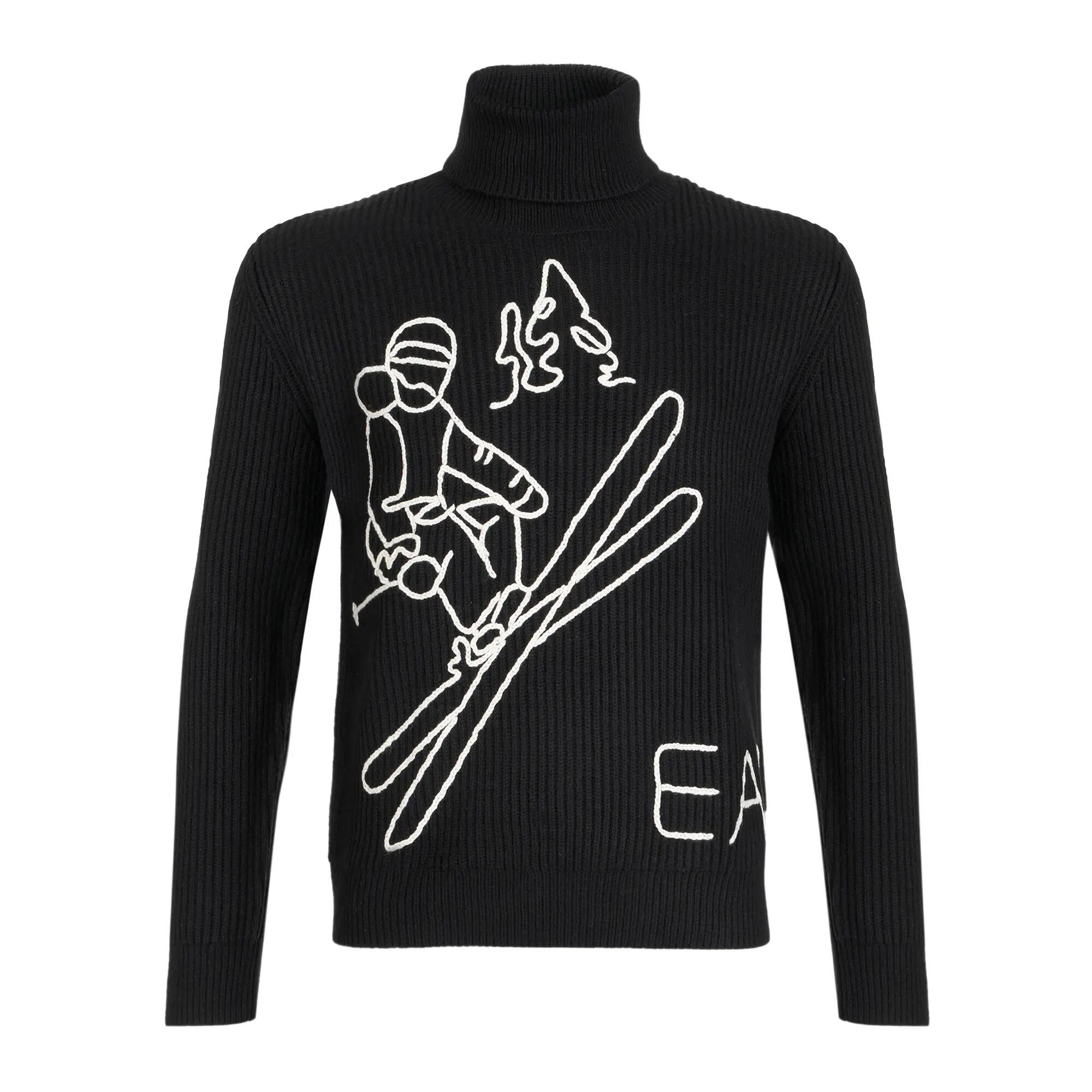 Sweter męski EA7 Emporio Armani Mountain Apres Ski Embroidery Knitted 6/6