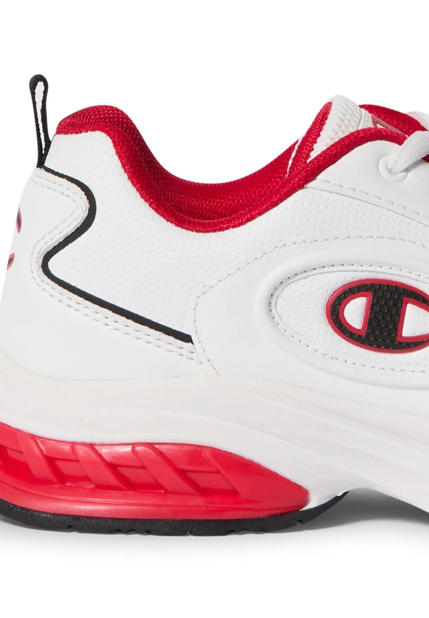 Champion Kinder Eagle Run Sneaker Schnürschuhe White Red 5/5