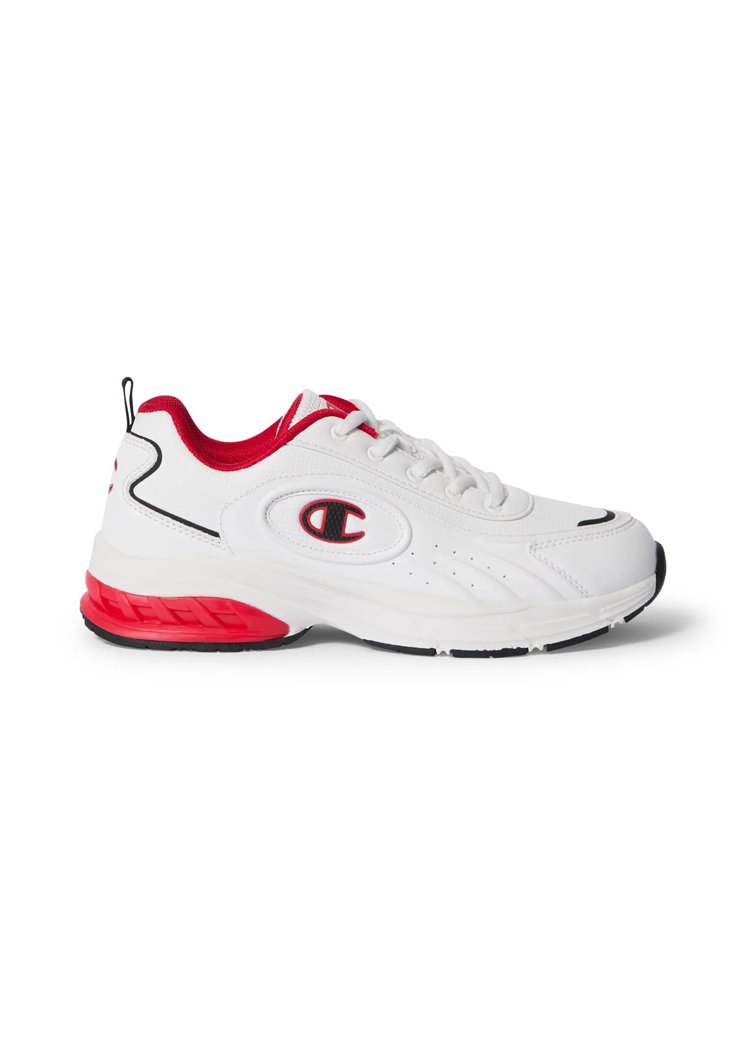 Champion Kinder Eagle Run Sneaker Schnürschuhe White Red 4/5